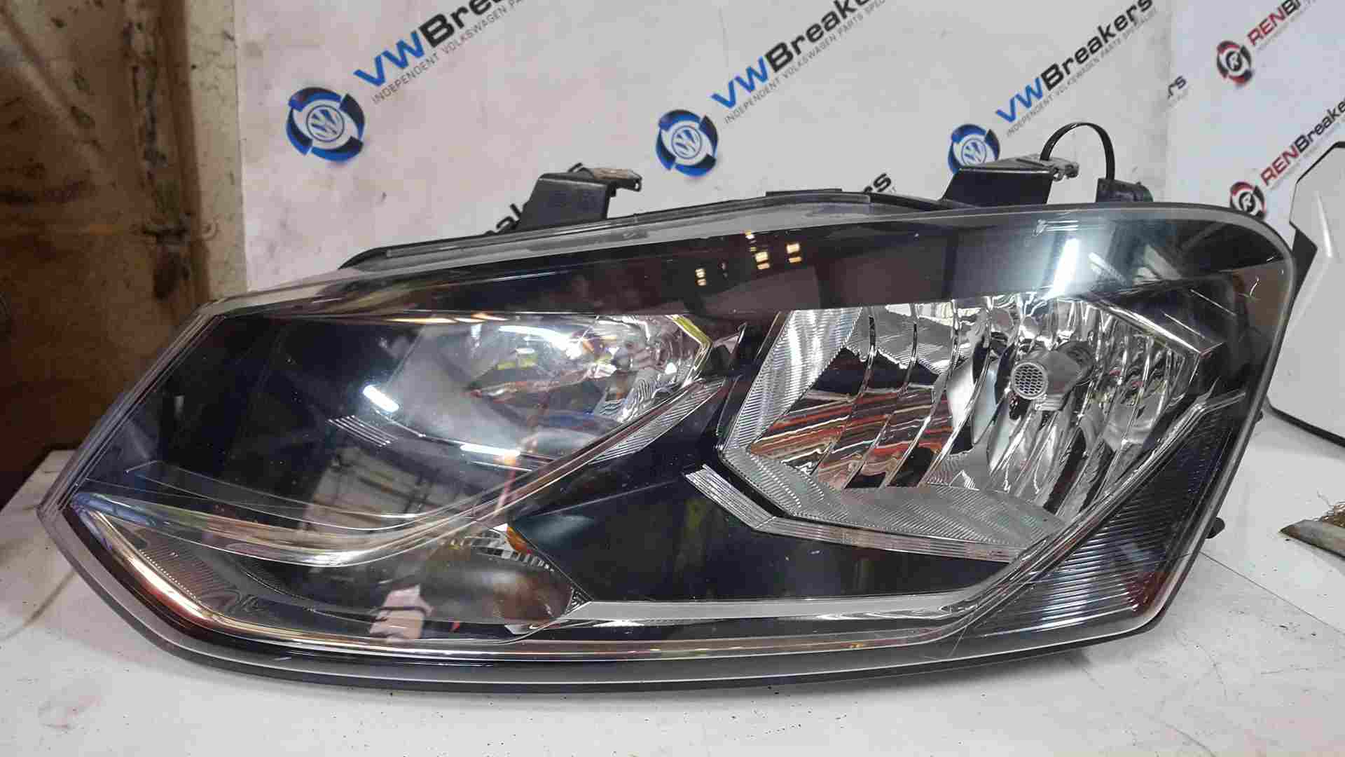 Volkswagen Polo 6C 2014-2017 Passenger NSF Front Headlight Black slight graze