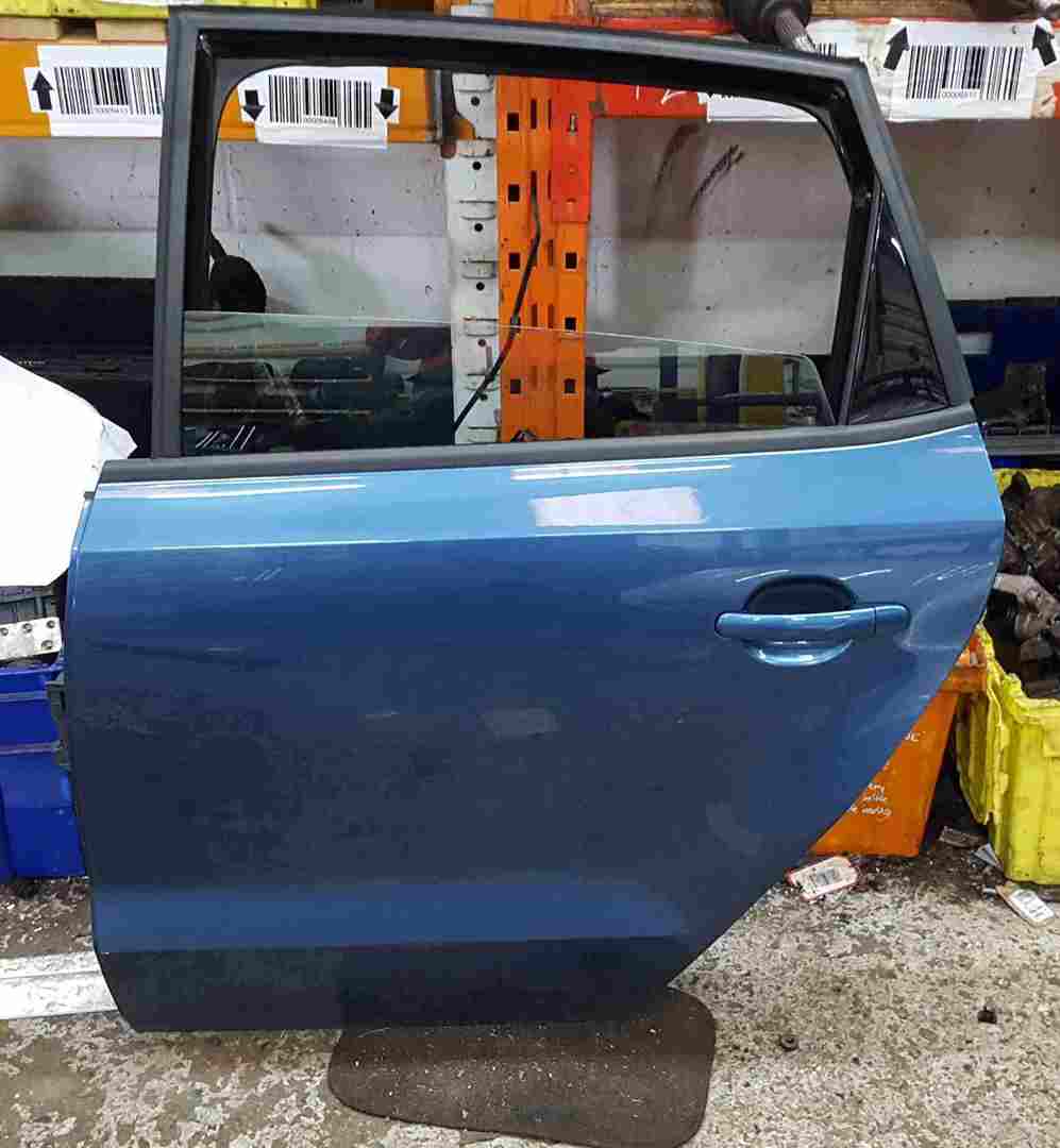 Volkswagen Polo 6C 2014-2017 Passenger NSR Rear Door Blue LD5L