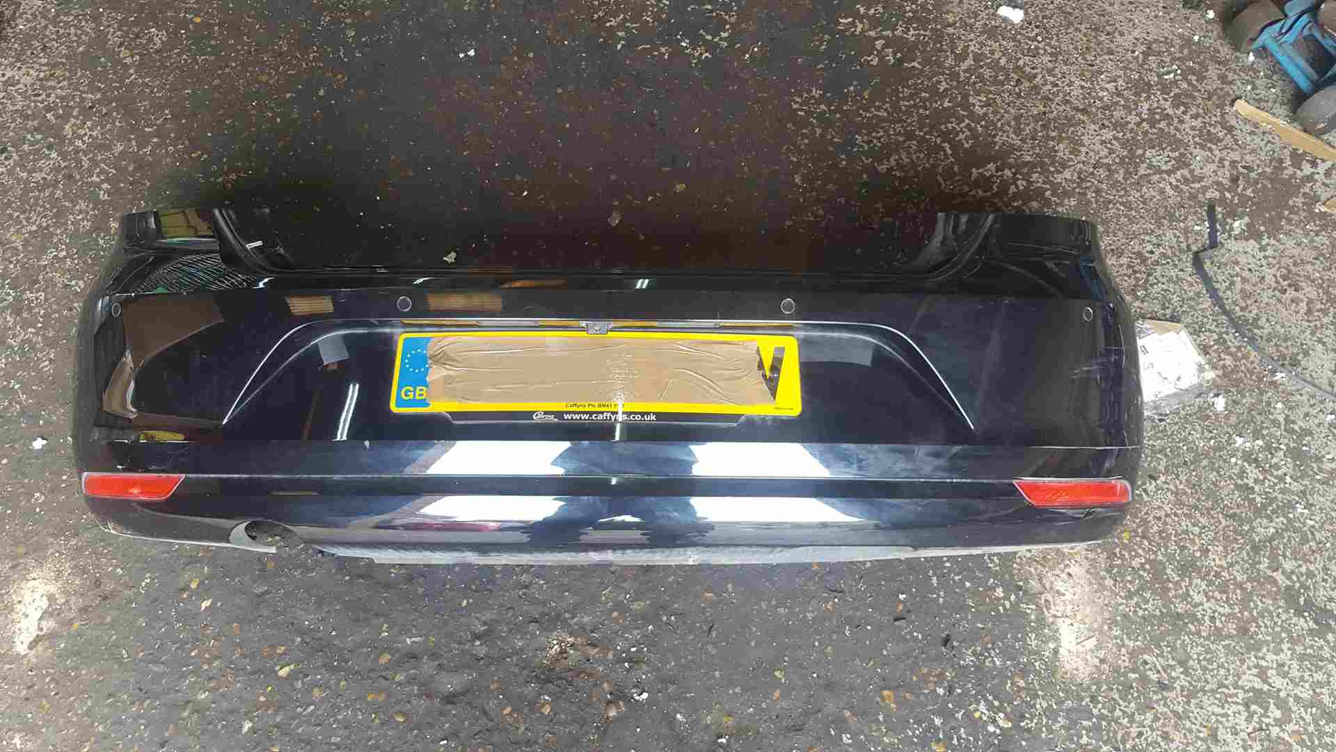 Volkswagen Polo 6C 2014-2017 Rear Bumper Black Lc9x Reversing Sensors