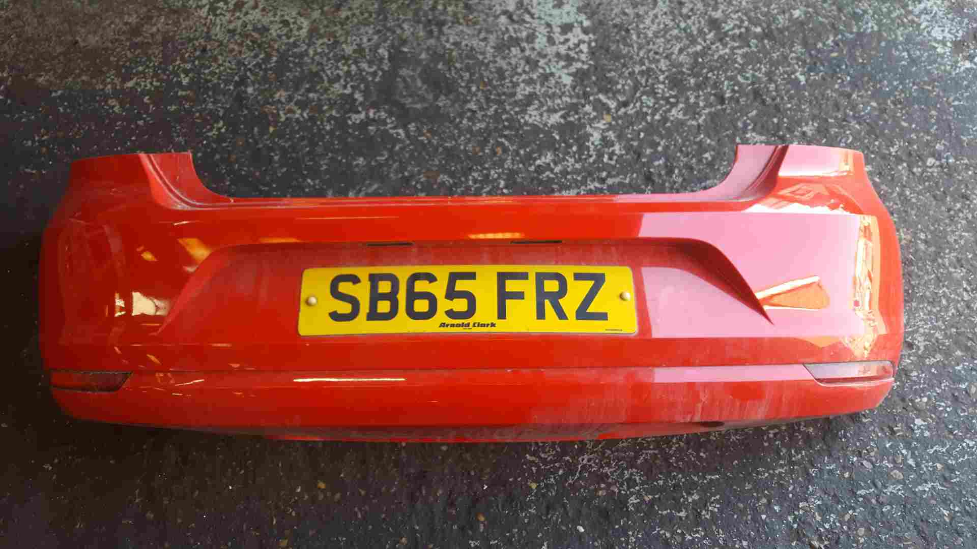 Volkswagen Polo 6C 2014-2017 Rear Bumper RED Lp3g