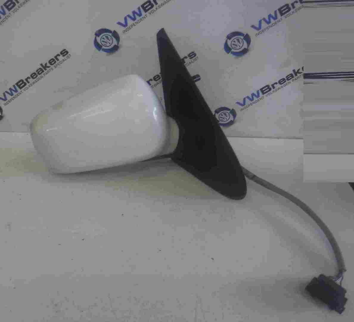 Volkswagen Polo 6N 1995-1999 Drivers OS Wing Mirror White LB9A