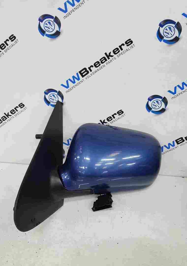 Volkswagen Polo 6N 1995-1999 Passenger NS Wing Mirror Blue LR5V