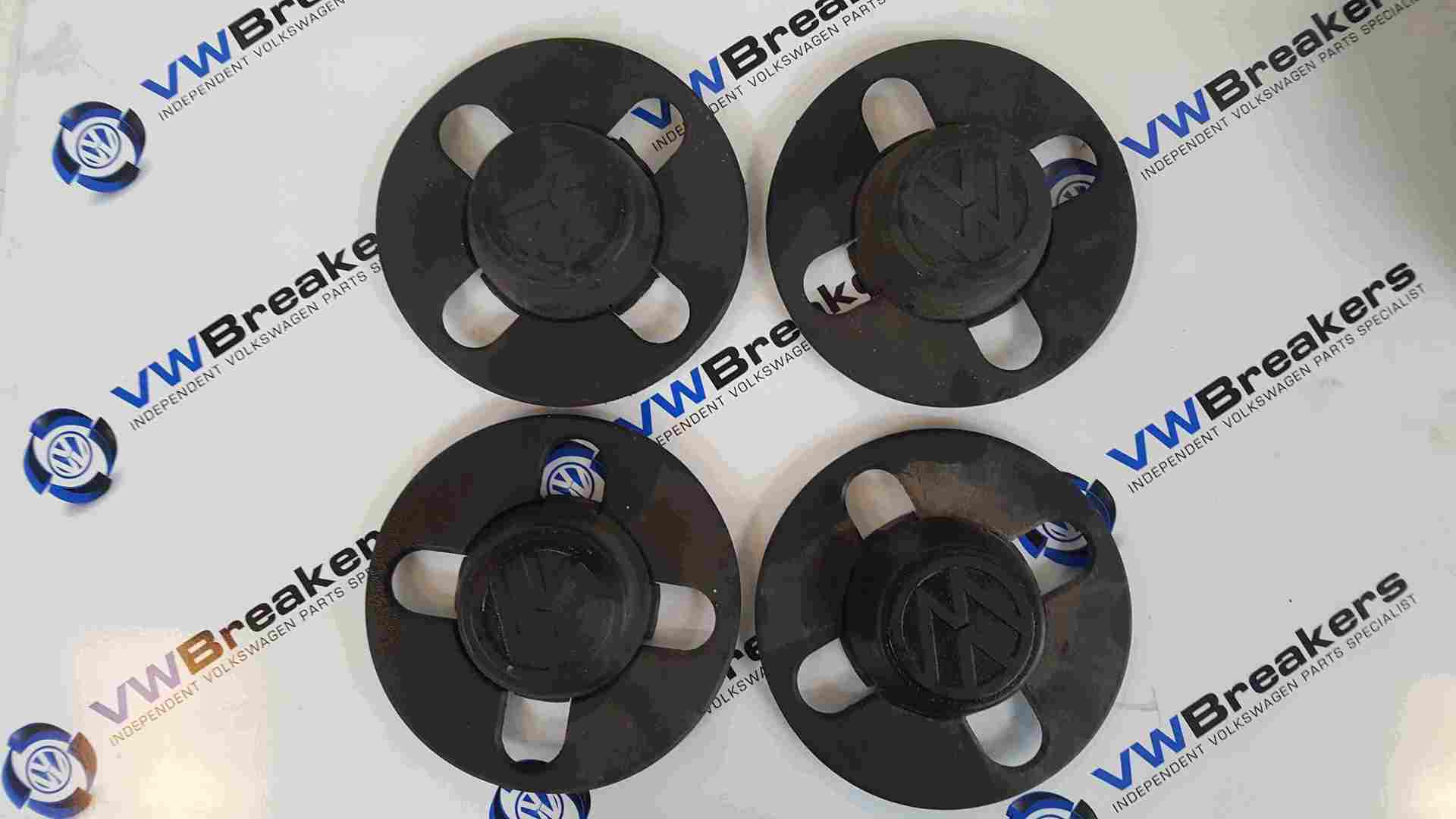 Volkswagen Polo 6N 6N2 1995-2003 Centre Cap Covers Black 871601171