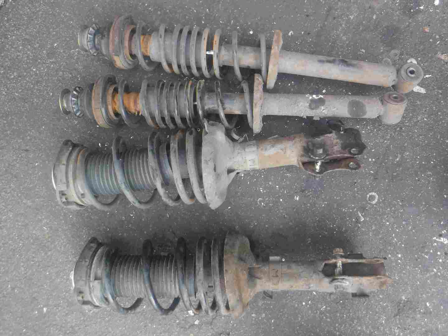 Volkswagen Polo 6N2 1999-2003 1.4 16v Front Rear Springs Set Adjustable Camber