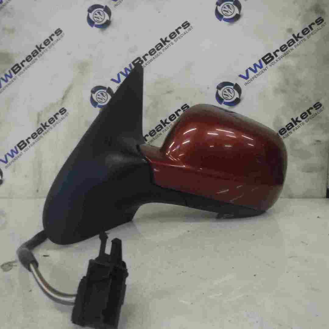 Volkswagen Polo 6N2 1999-2003 Passenger NS Wing Mirror Red LC3X