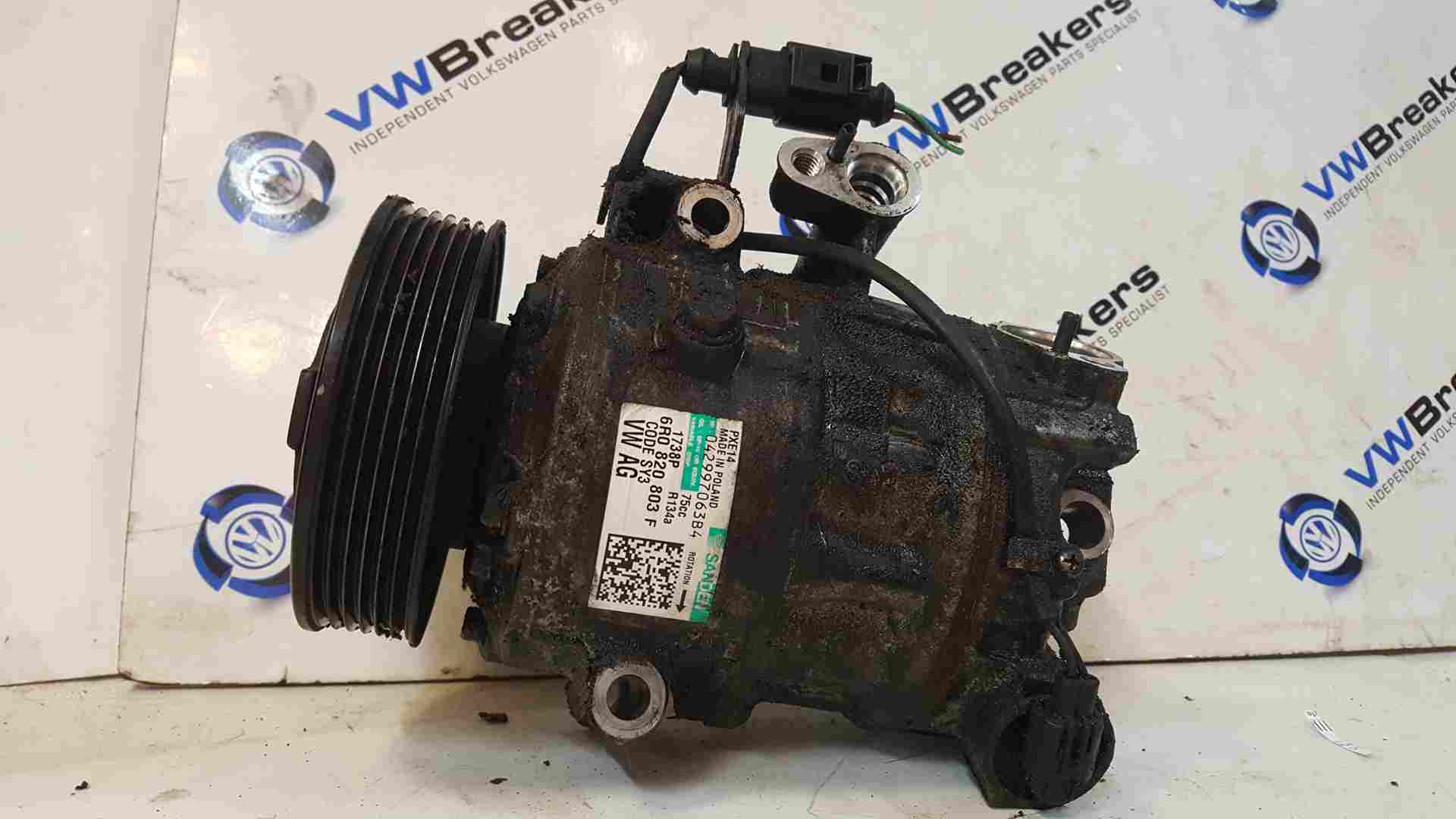 Volkswagen Polo 6R 2009-2014 Aircon Pump Compressor Unit 6R0820803f