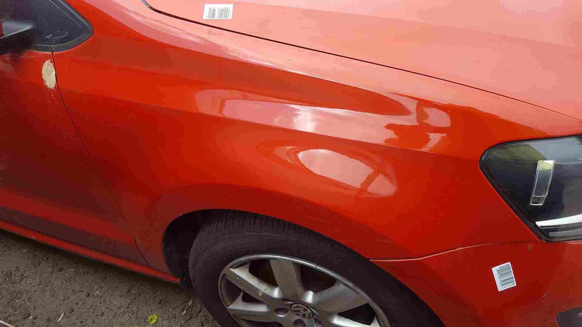 Volkswagen Polo 6R 2009-2014 Drivers OS Wing Orange LD2Z