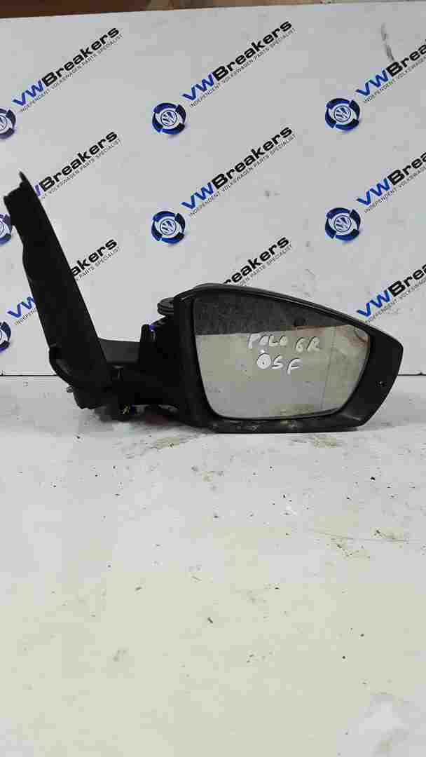 Volkswagen Polo 6R 2009-2014 Drivers Os Wing Mirror  6R2857502bg