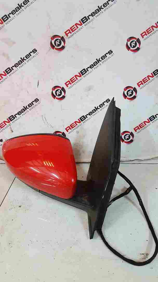 Volkswagen Polo 6R 2009-2014 Drivers Os Wing Mirror RED Lp3g 6R2857502bg