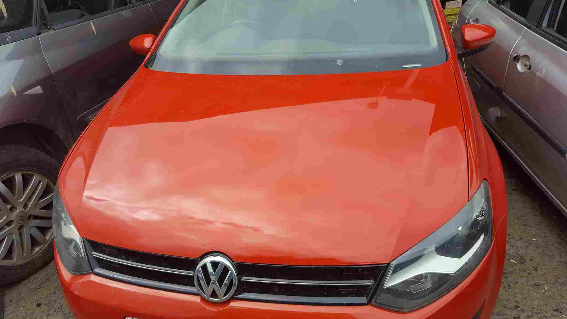 Volkswagen Polo 6R 2009-2014 Front Bonnet Orange LD2Z
