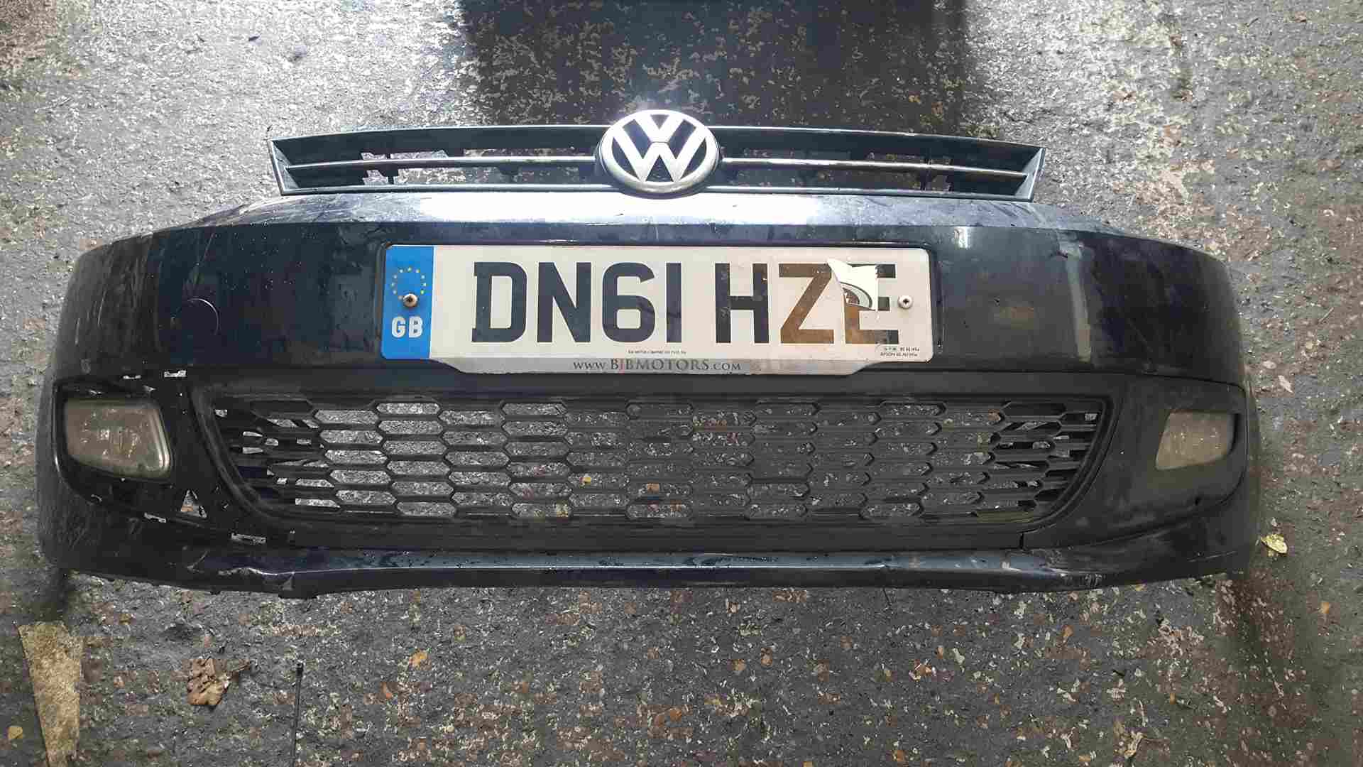 Volkswagen Polo 6R 2009-2014 Front Bumper Black Lc9x Some Damage