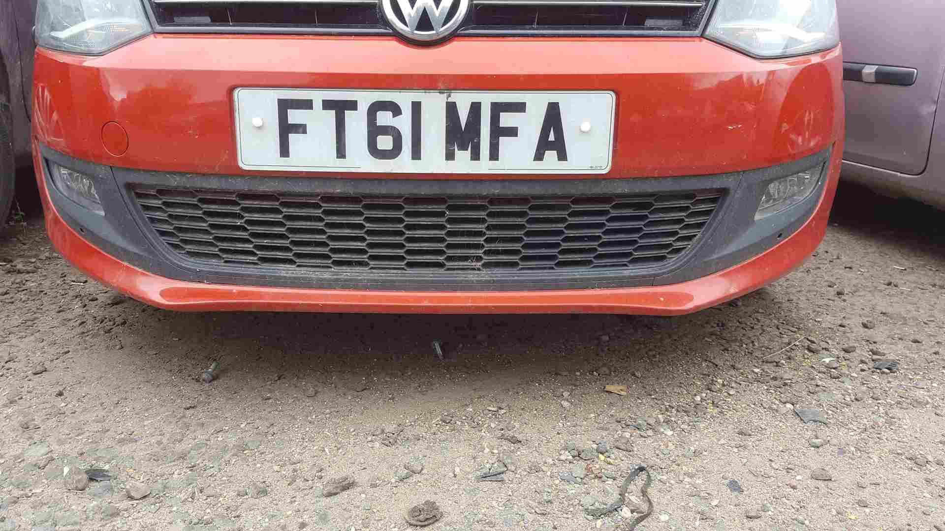 Volkswagen Polo 6R 2009-2014 Front Bumper Orange LD2Z