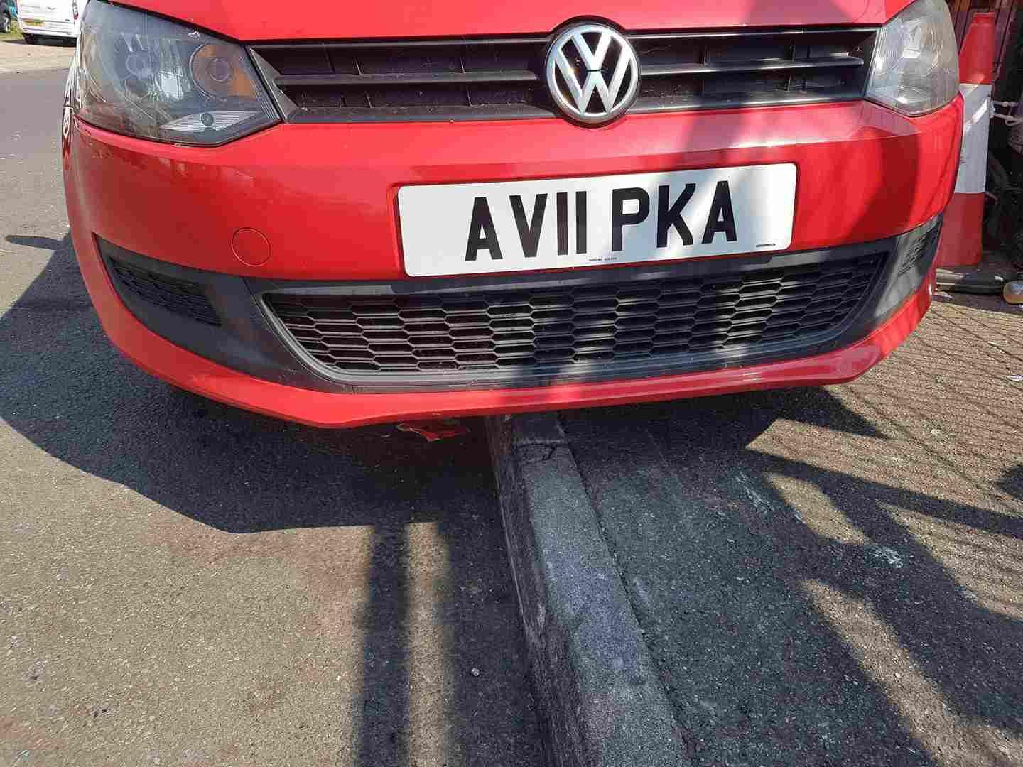 Volkswagen Polo 6R 2009-2014 Front Bumper RED Lp3g + LOWER GRILL
