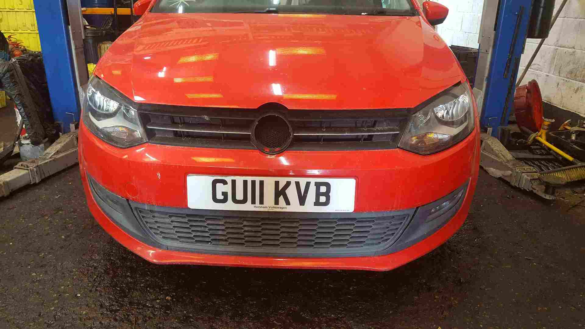 Volkswagen Polo 6R 2009-2014 Front Bumper RED Lp3g