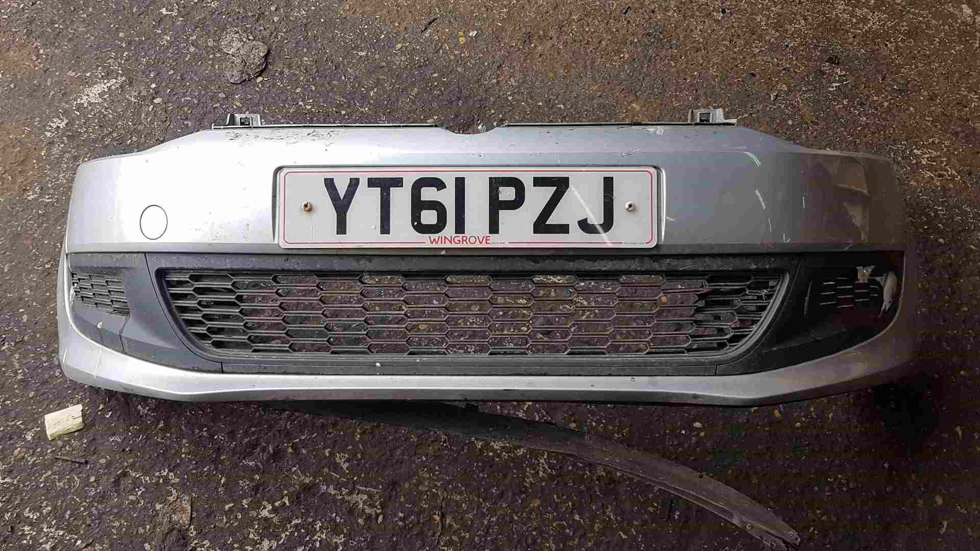 Volkswagen Polo 6R 2009-2014 Front Bumper Silver La7w