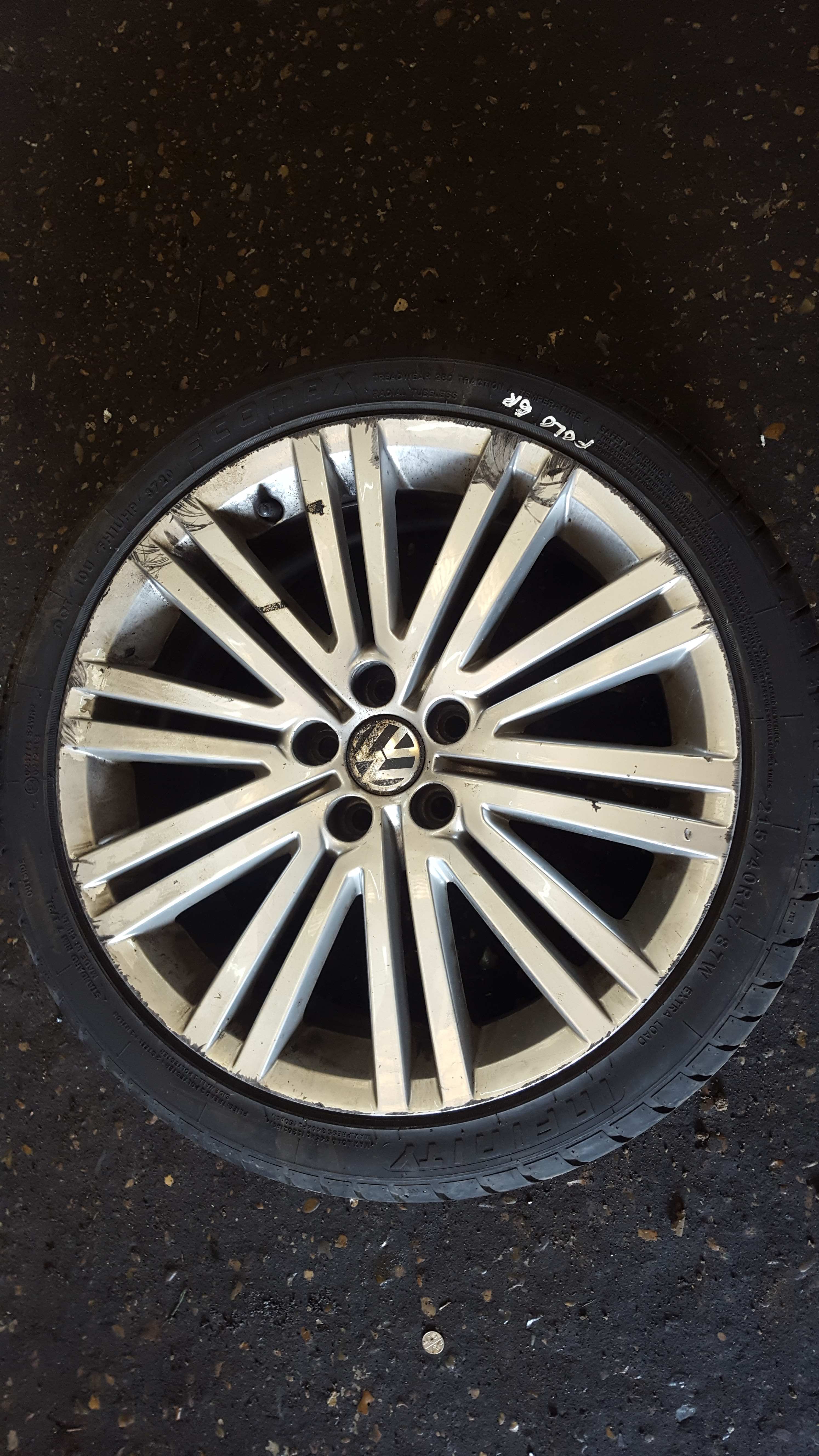 Volkswagen Polo 6R 2009-2014 GT Alloy Wheel 17Inch 6R0601025ad 45