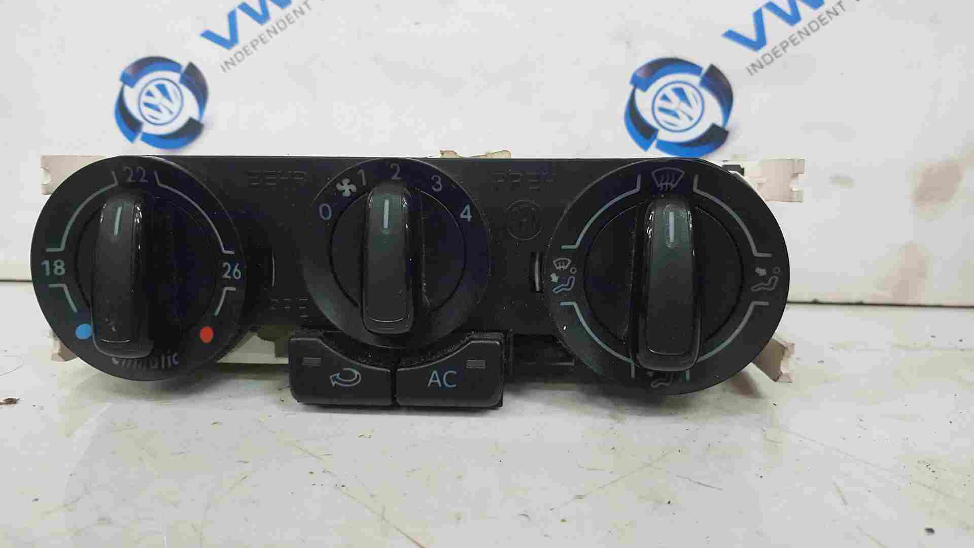 Volkswagen Polo 6R 2009-2014 Heater Controls Dials Panel Black 6R0820045h 