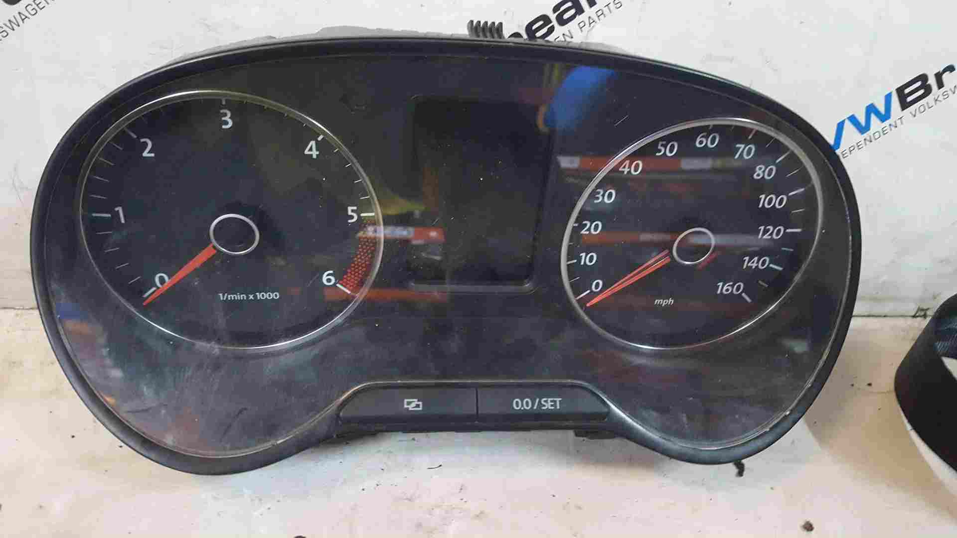 Volkswagen Polo 6R 2009-2014 Instrument Panel Dials Gauges Clocks 109K 