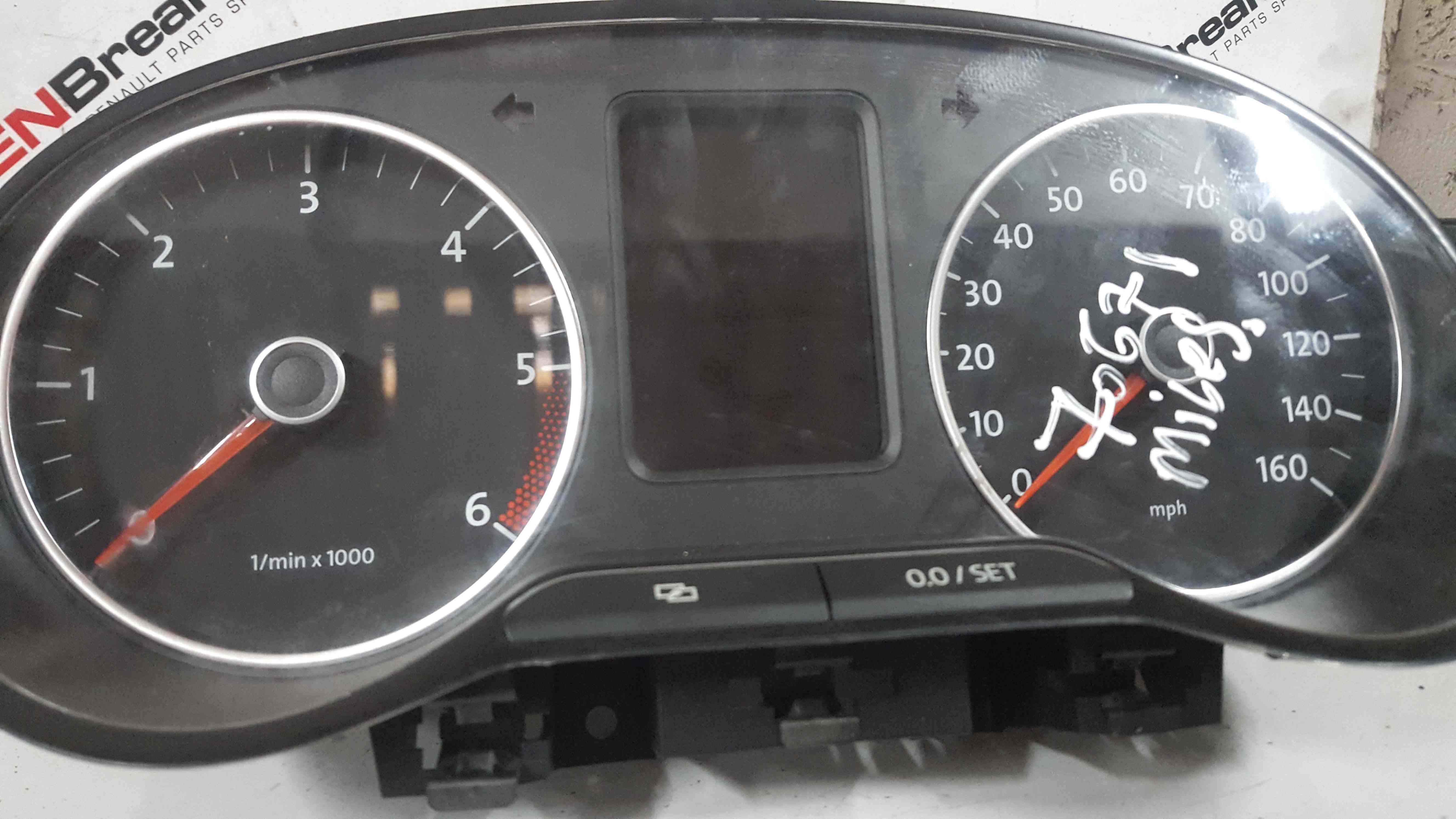 Volkswagen Polo 6R 2009-2014 Instrument Panel Dials Gauges Clocks 70K 6R0920961B