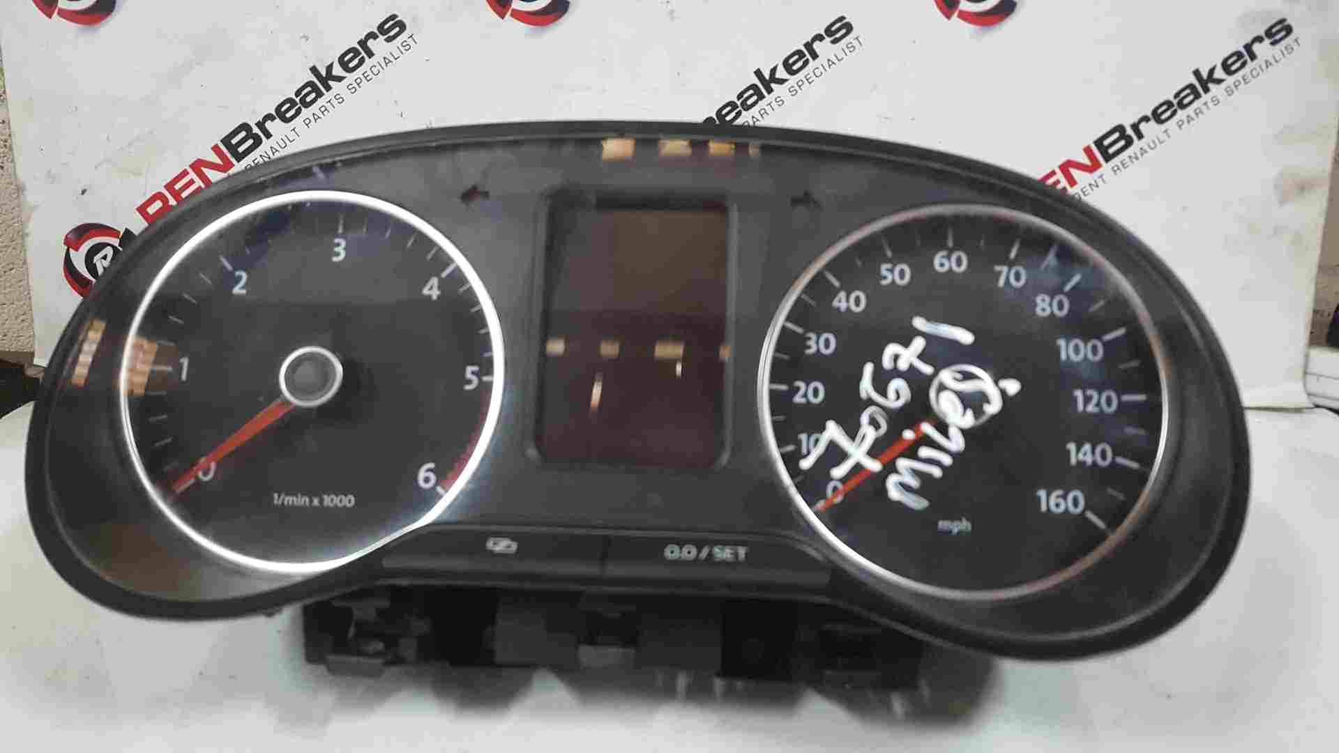 Volkswagen Polo 6R 2009-2014 Instrument Panel Dials Gauges Clocks 70K 6R0920961B