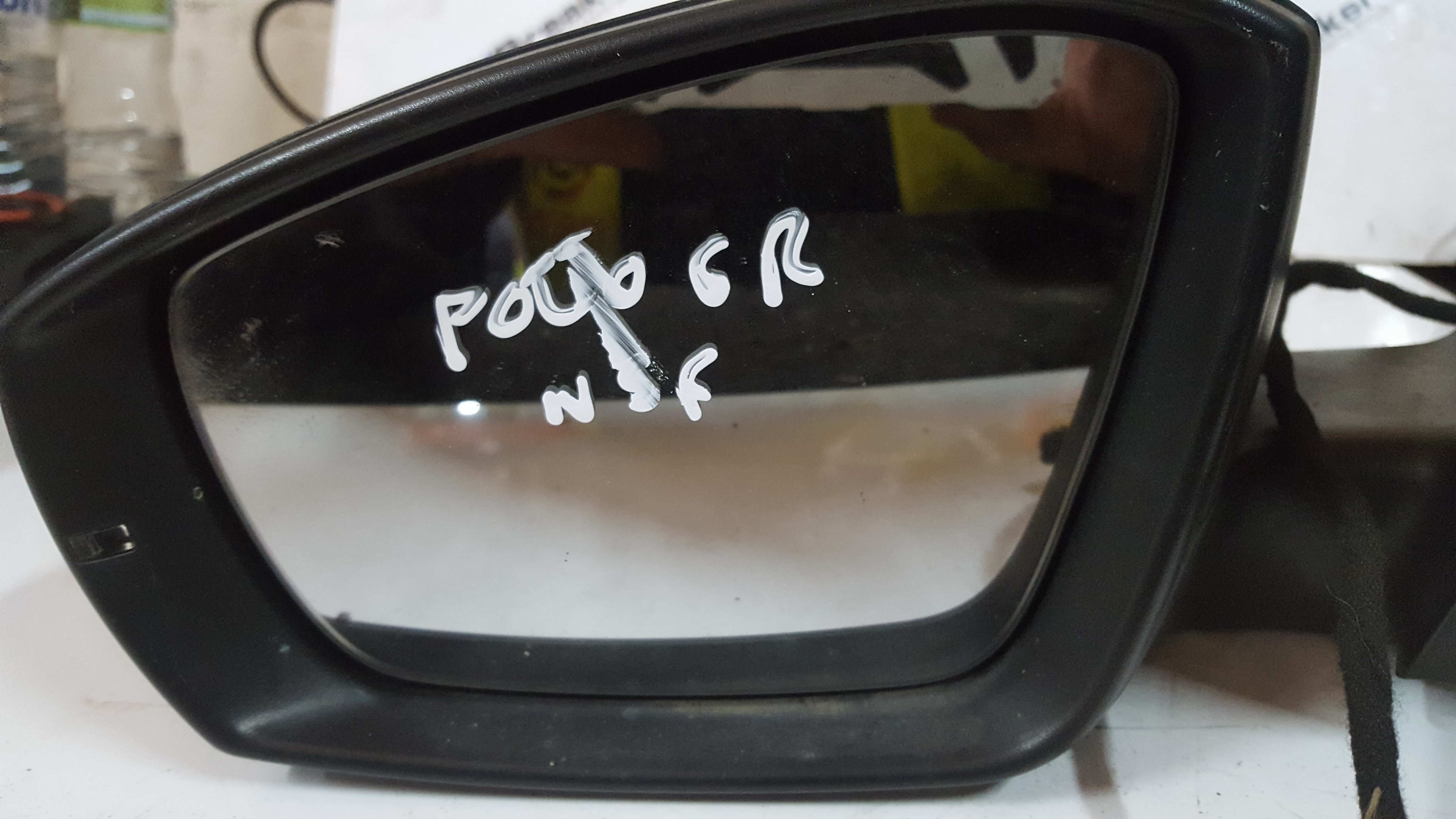 Volkswagen Polo 6R 2009-2014 Ns Wing Mirror Black 6R2857501AG