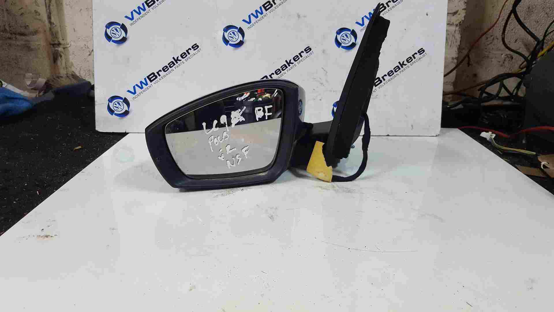 Volkswagen Polo 6R 2009-2014 Ns Wing Mirror Black 6R2857501AG LC9X
