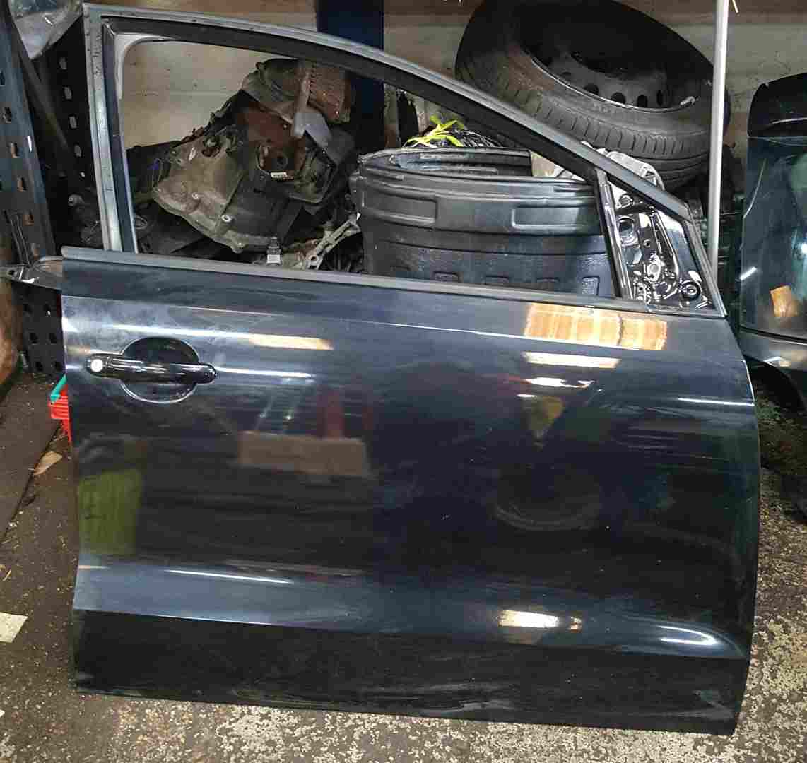 Volkswagen Polo 6R 2009-2014 OSF Door Drivers Front Black Lc9x 3dr
