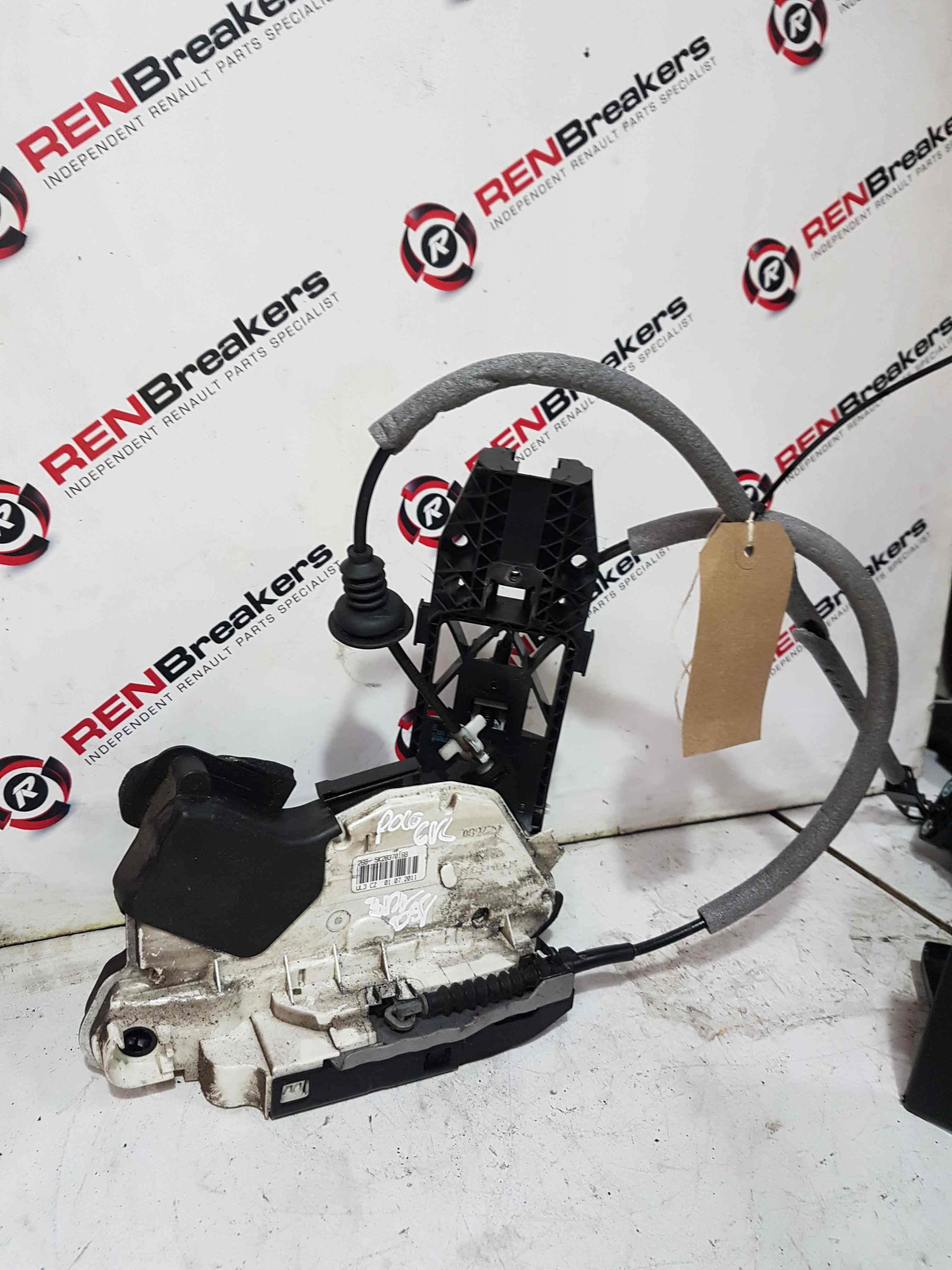 Volkswagen Polo 6R 2009-2014 OSF Front Door Lock Mechanism 3Dr  5K2837016b