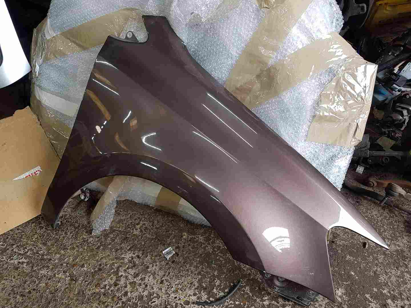 Volkswagen Polo 6R 2009-2014 Os Wing Panel Brown Lh8z Damaged Java Metallic