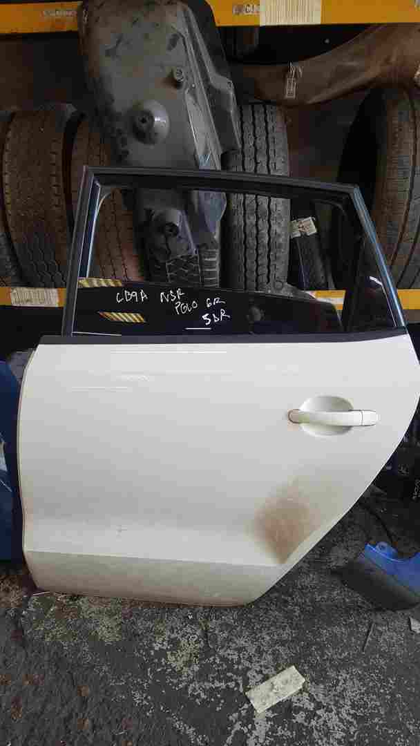 Volkswagen Polo 6R 2009-2014 Passenger NSR Rear Door White Lb9a Window Tinted
