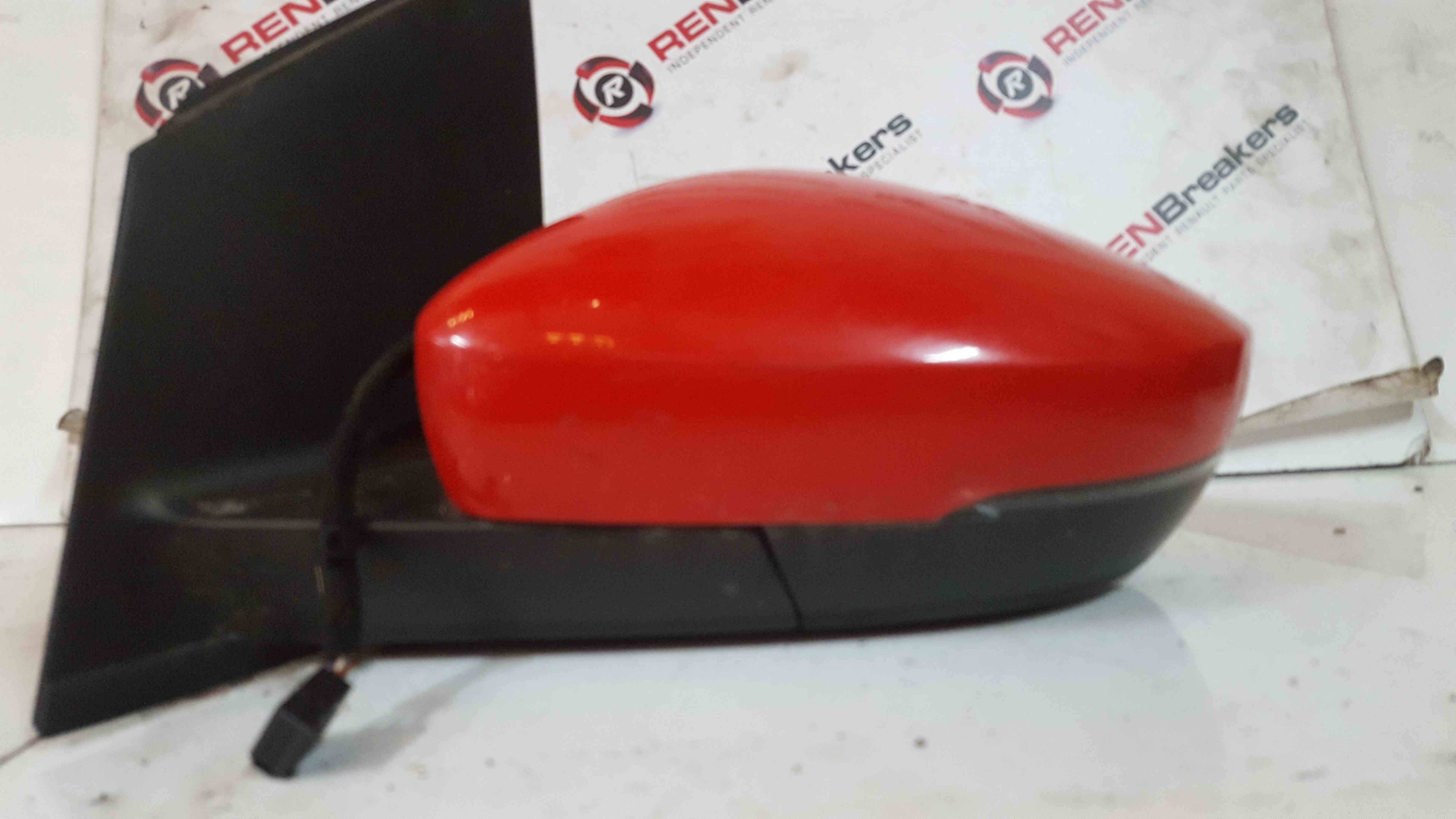 Volkswagen Polo 6R 2009-2014 Passenger Ns Wing Mirror RED Lp3g