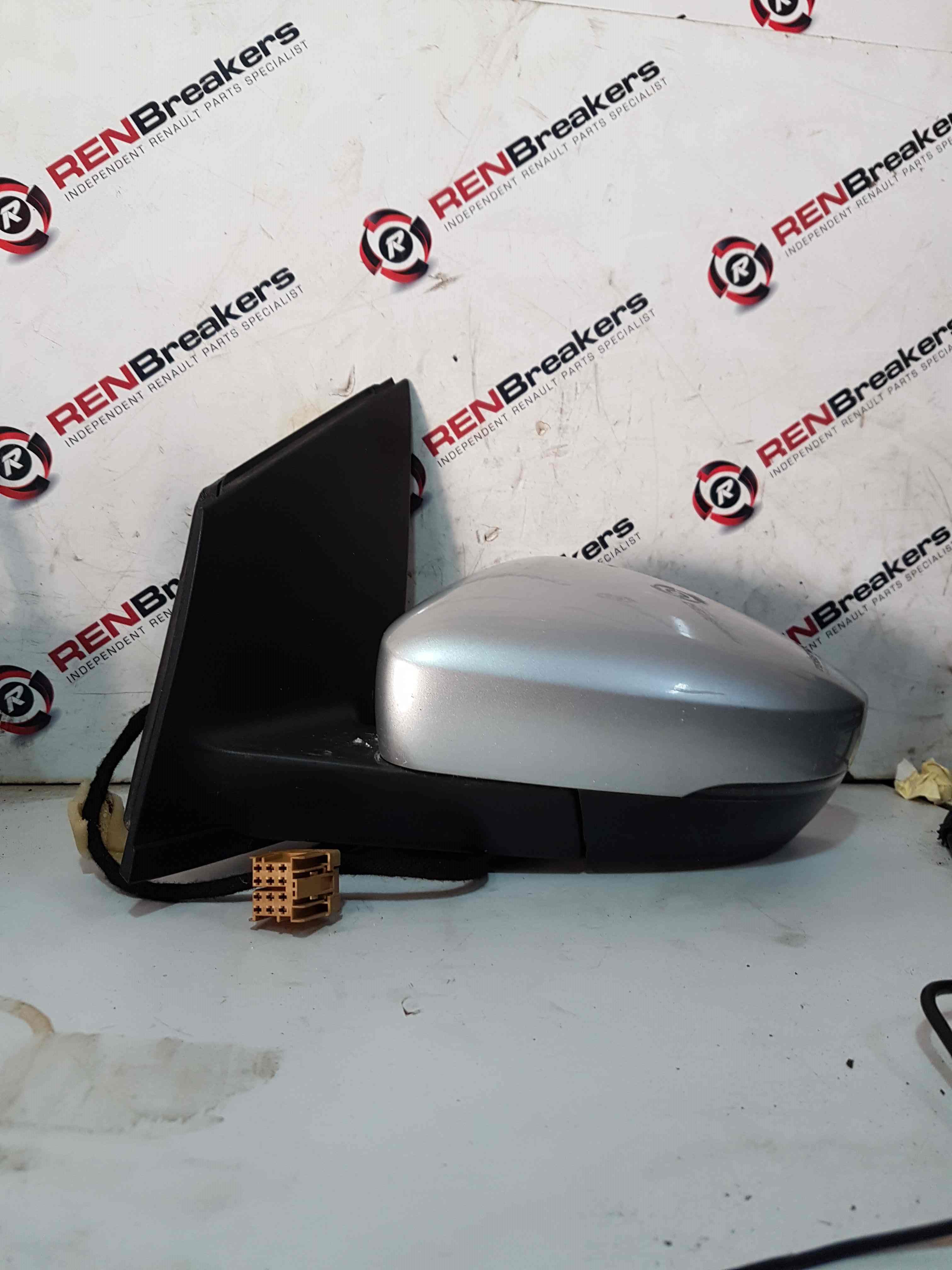 Volkswagen Polo 6R 2009-2014 Passenger Ns Wing Mirror Silver La7w 6R2857501J