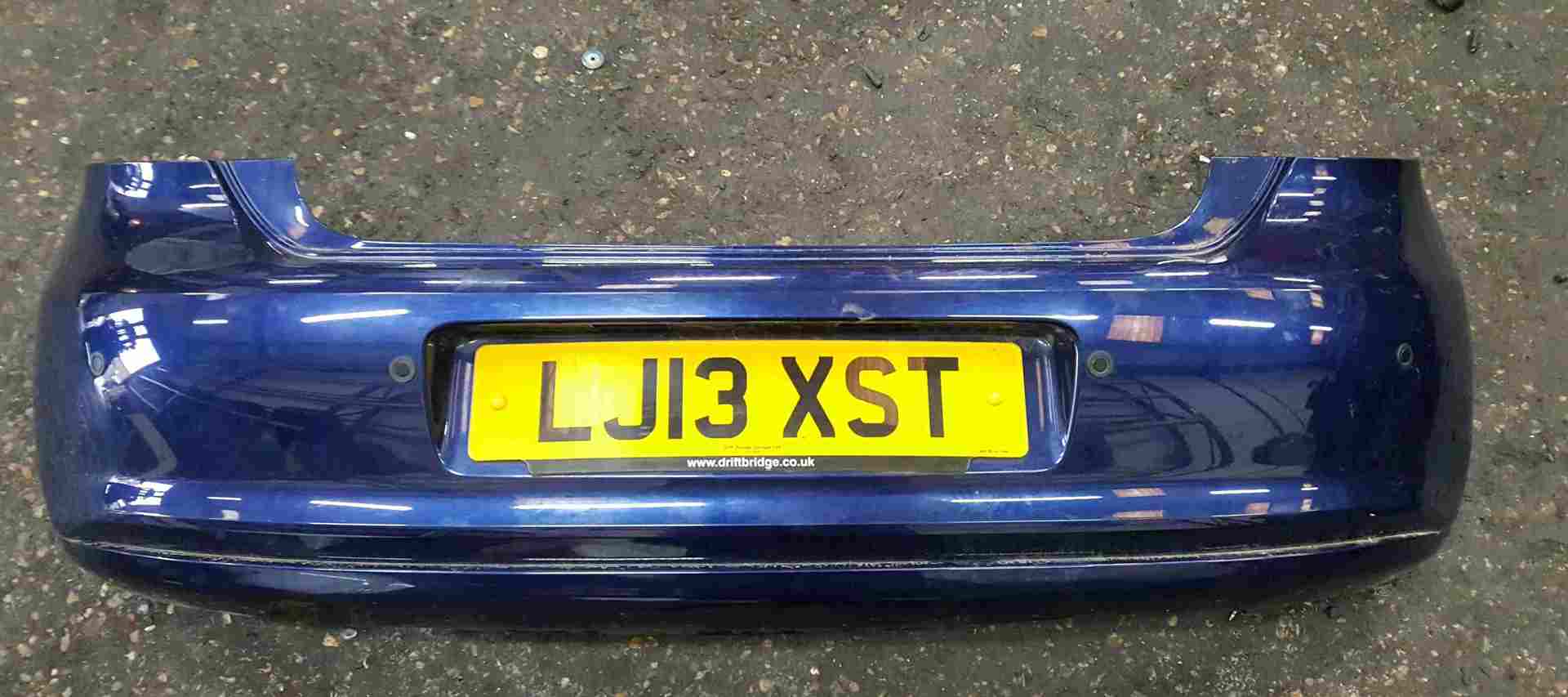 Volkswagen Polo 6R 2009-2014 Rear Bumper Blue LD5Q + Reversing Sensors