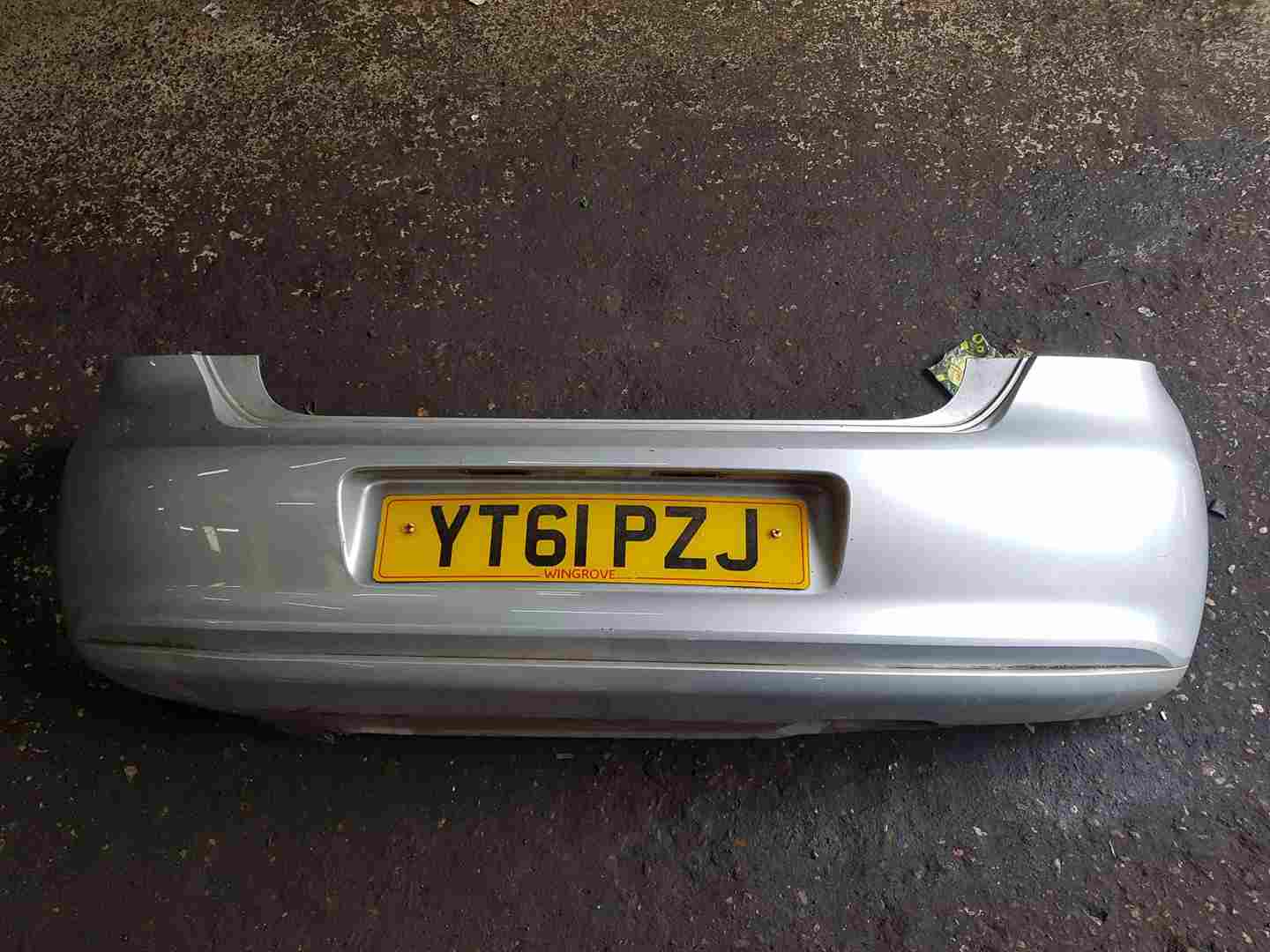 Volkswagen Polo 6R 2009-2014 Rear Bumper Silver La7w