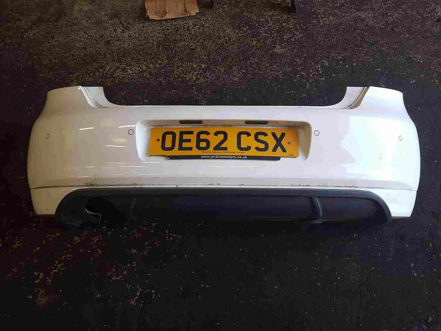 Volkswagen Polo 6R 2009-2014 Rear Bumper White Lb9a