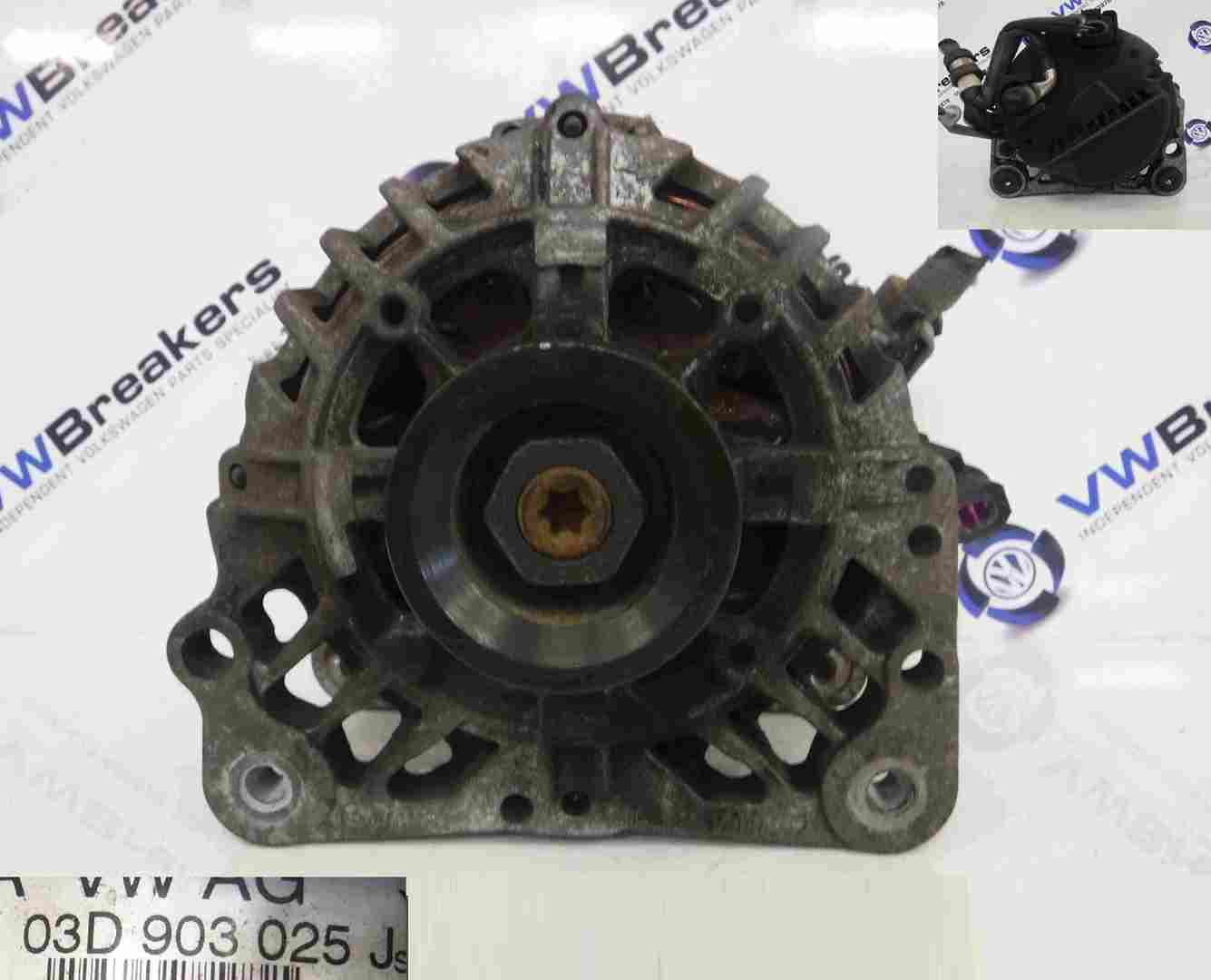Volkswagen Polo 6R 2009-2015 1.2 12v Alternator CGPB 03D903025J