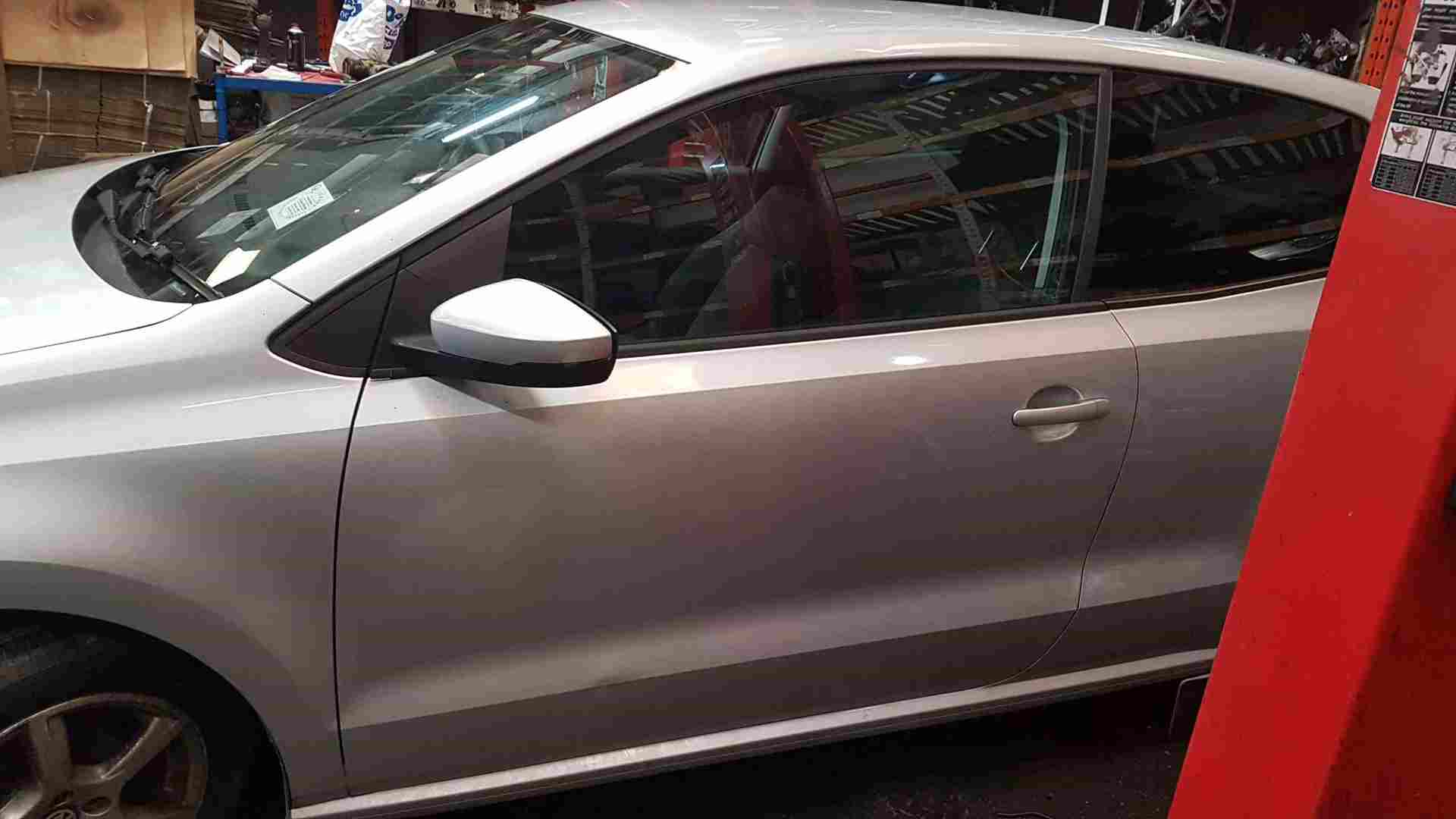 Volkswagen Polo 6R 2009-2015 3Dr Passenger NSF Front Door Silver La7w