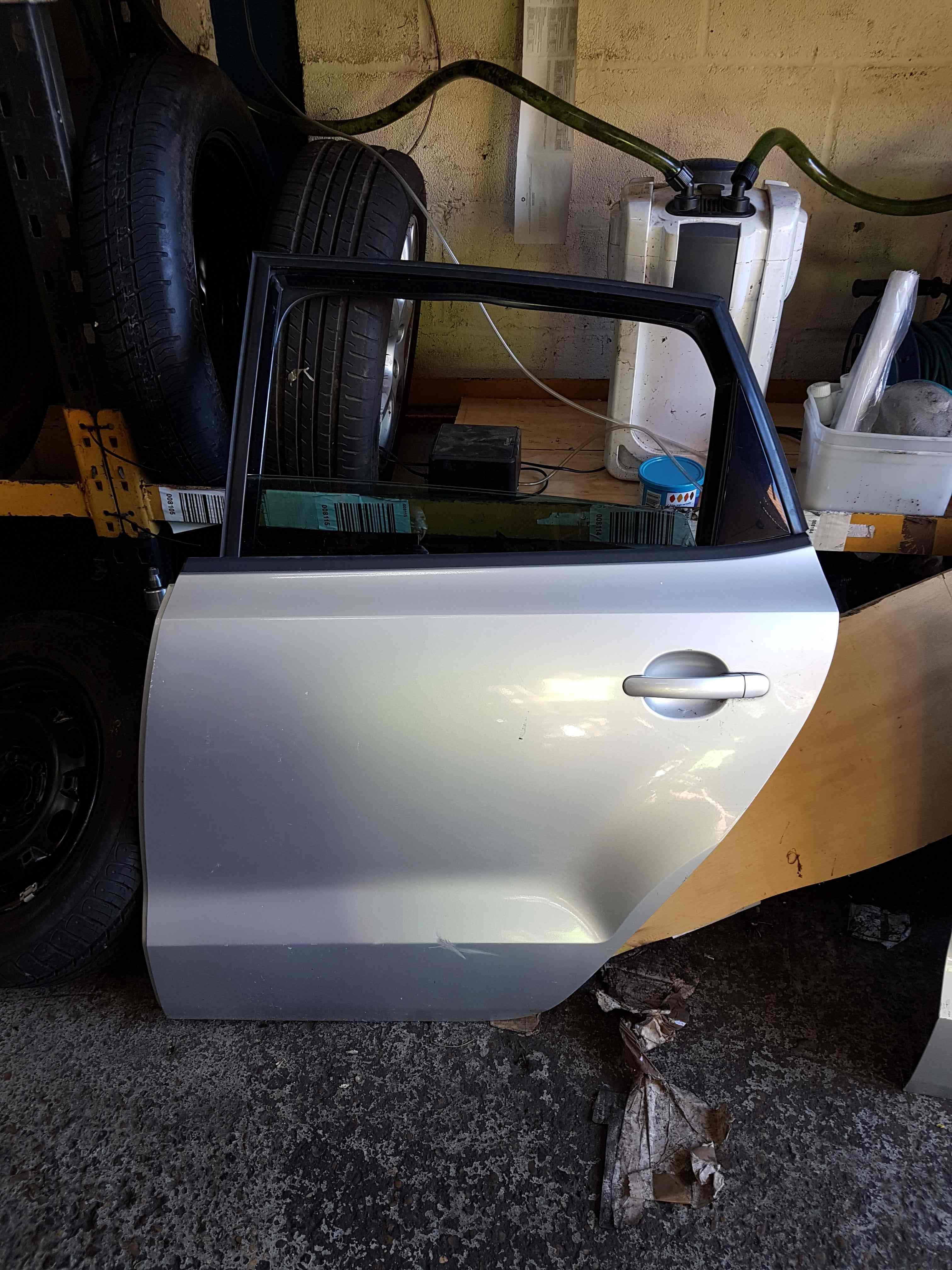 Volkswagen Polo 6R 2009-2015 Passenger NSR Rear Door Silver La7w
