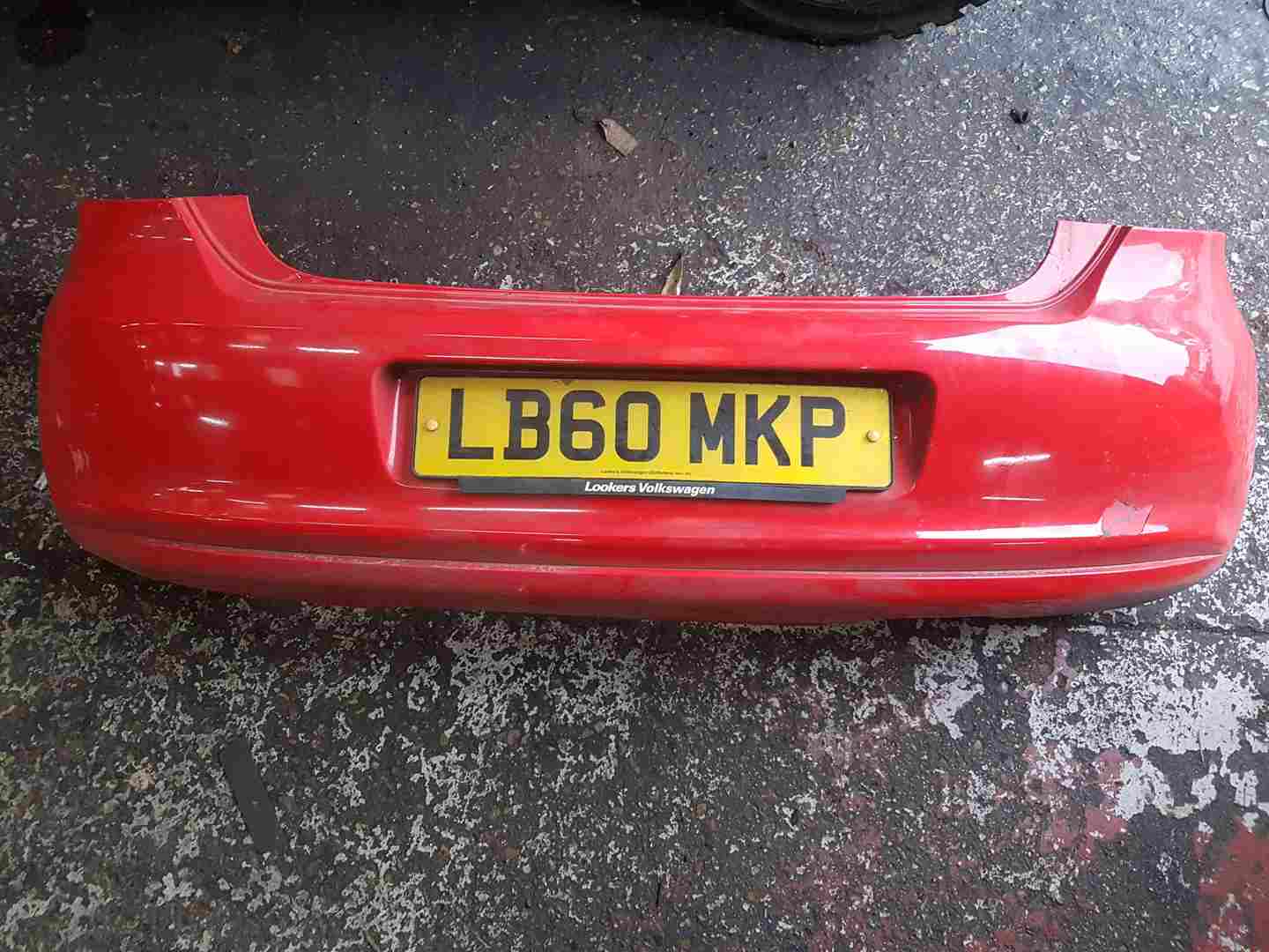 Volkswagen Polo 6R 2009-2015 Rear Bumper RED Lp3g