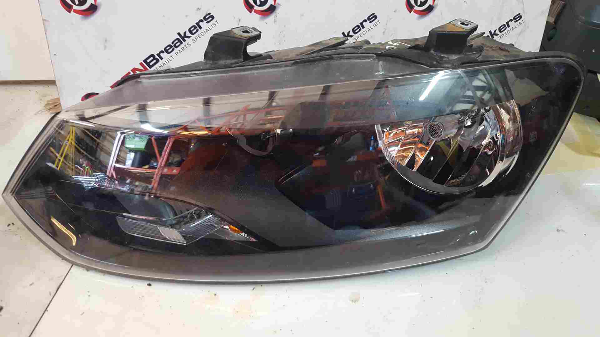 Volkswagen Polo 6C 2014-2017 Passenger NSF Front Headlight Black 1LE247051