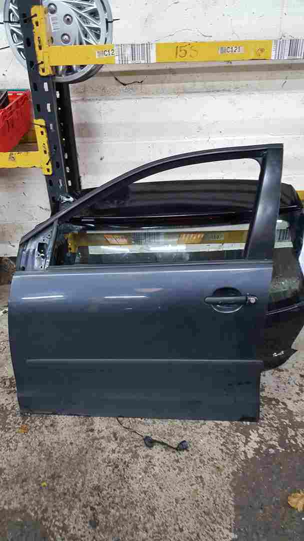 Volkswagen Polo 9N 2002-2006 Passenger NSF Front Door Grey Blue Lc7v 5Door