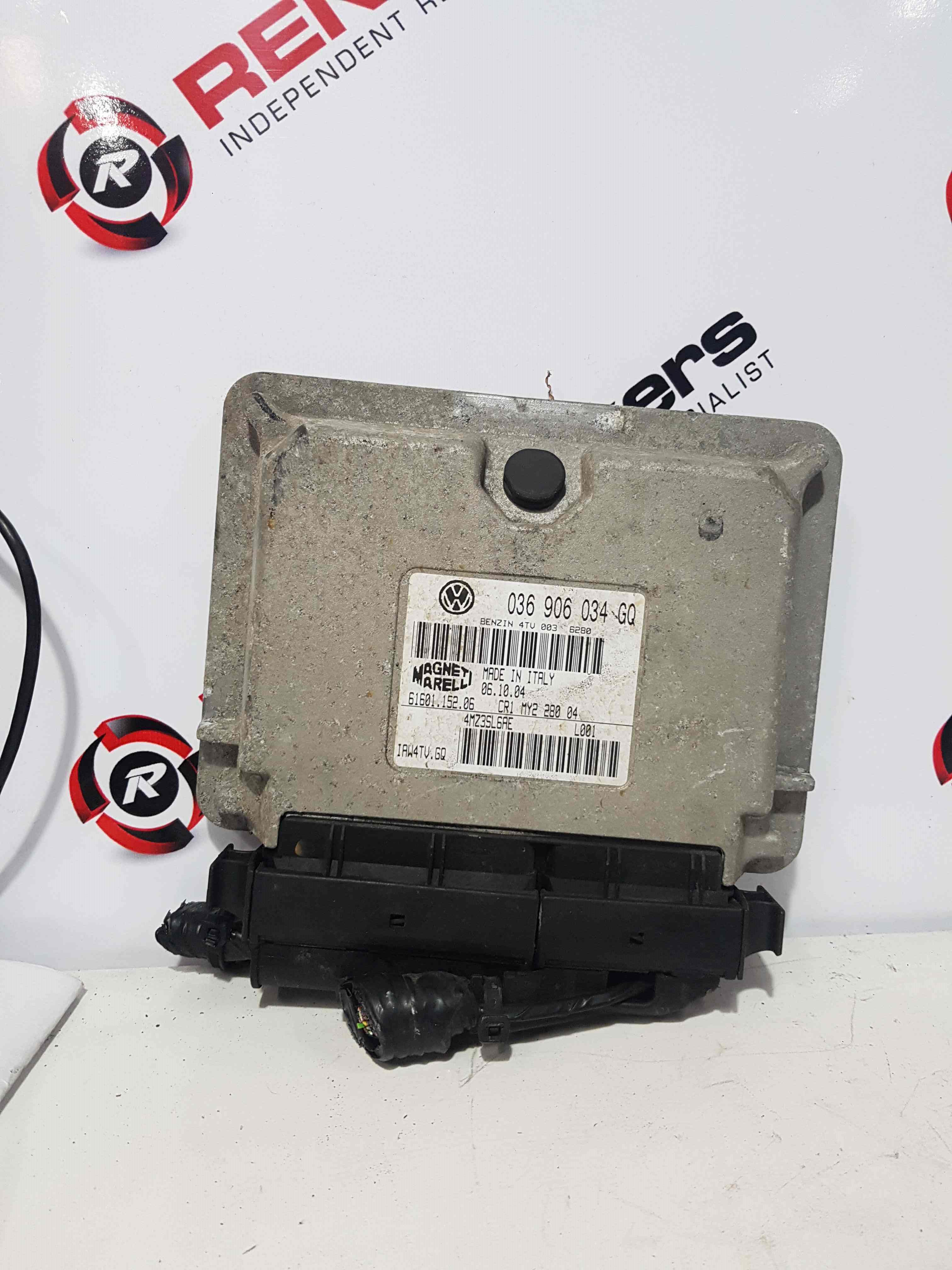 Volkswagen Polo 9N 2003-2006 1.4 Engine Control Unit ECU Computer 036906034Gq