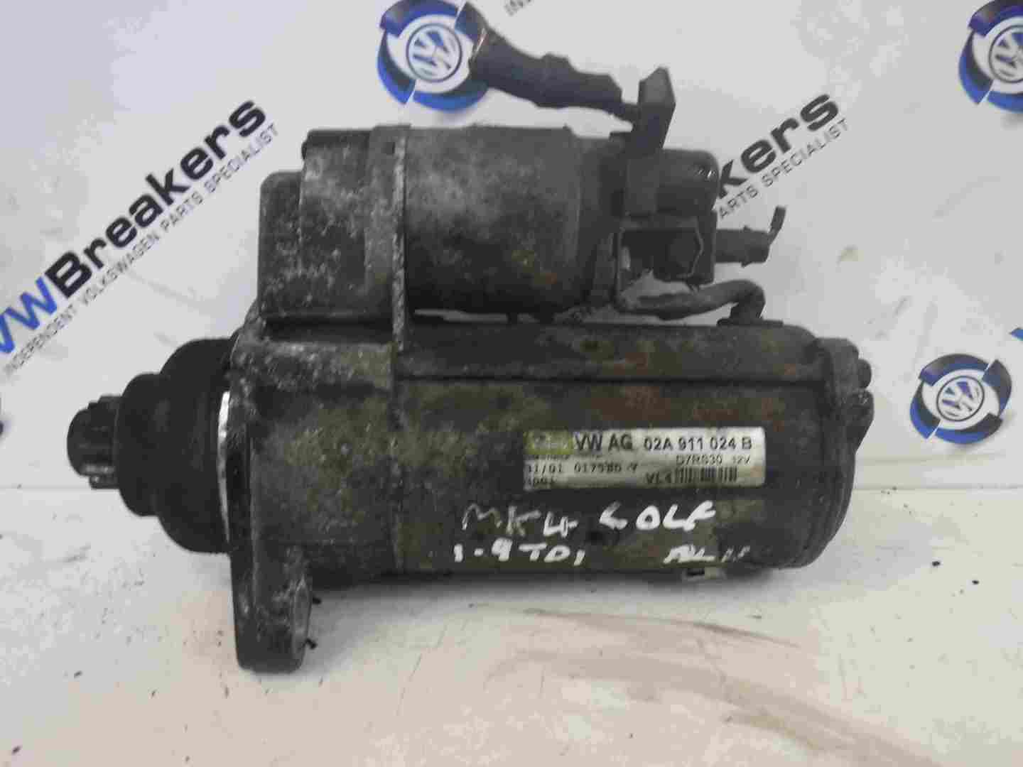 Volkswagen Polo 9N 2003-2006 1.9 tDi Starter Motor Starting ATD 02A911024B