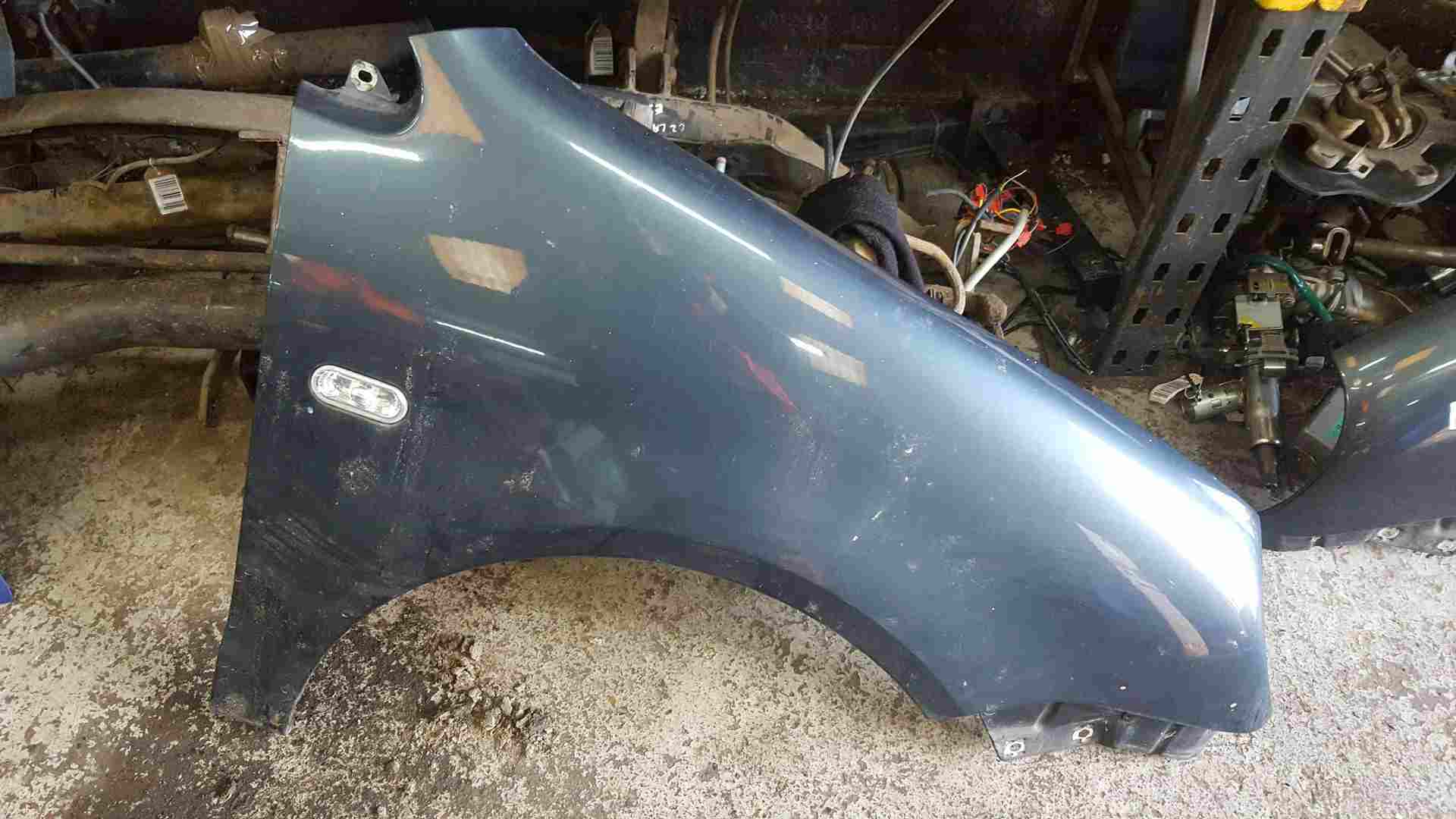 Volkswagen Polo 9N 2003-2006 Drivers Os Wing Grey Blue Lc7v