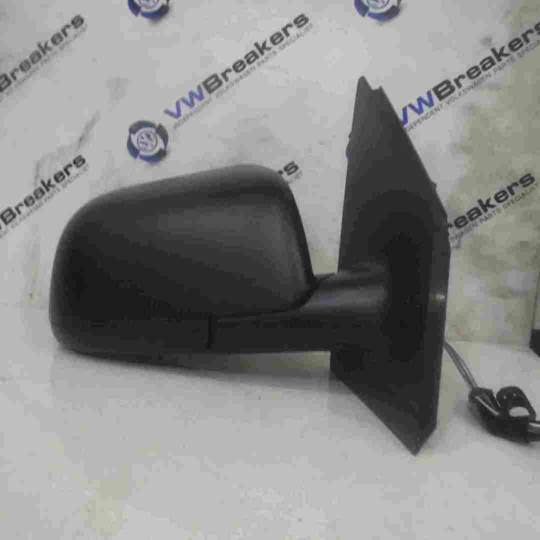 Volkswagen Polo 9N 2003-2006 Drivers OS Wing Mirror Plain Black