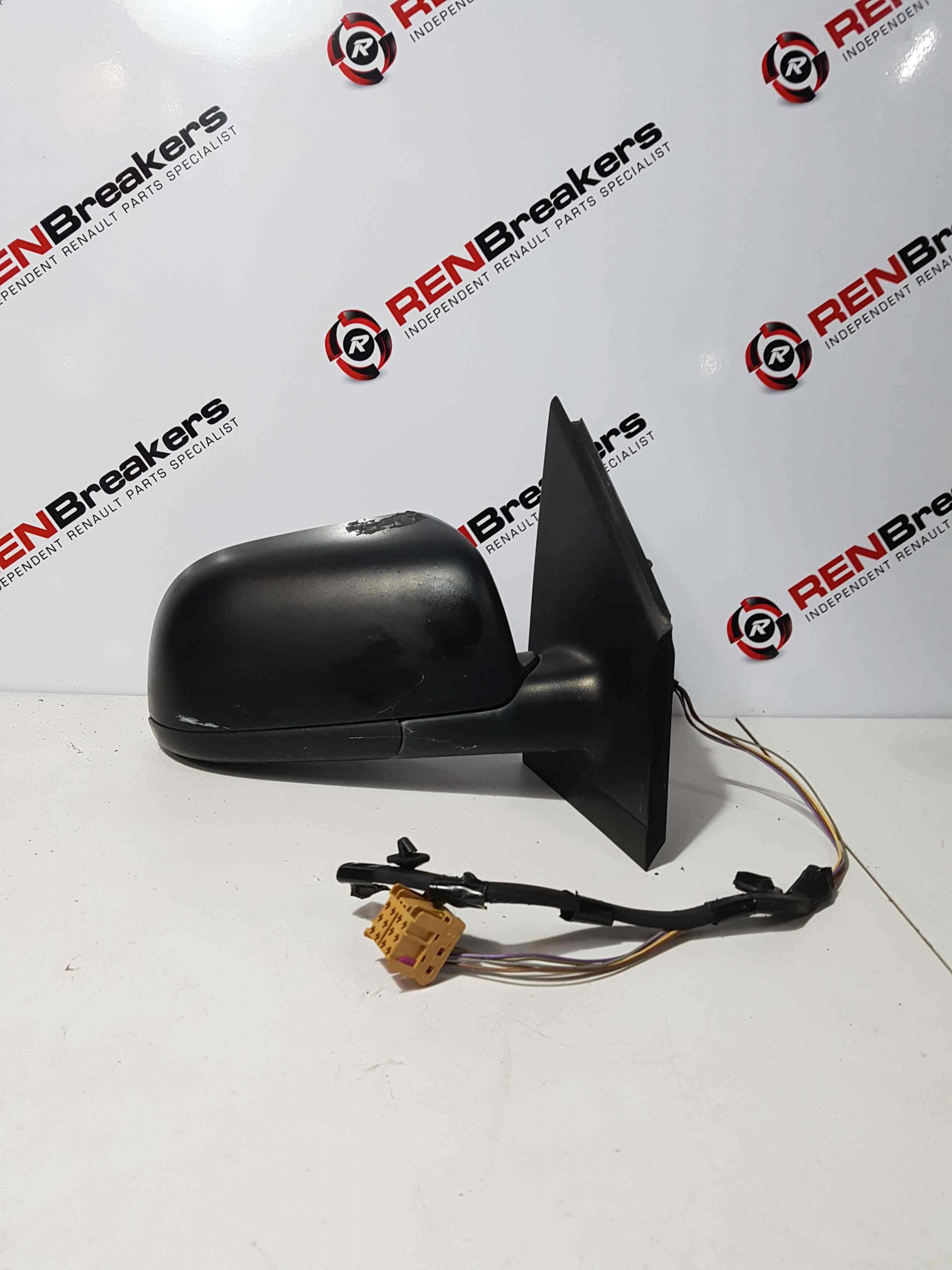 Volkswagen Polo 9N 2003-2006 Drivers Os OSF Wing Mirror Plain Black