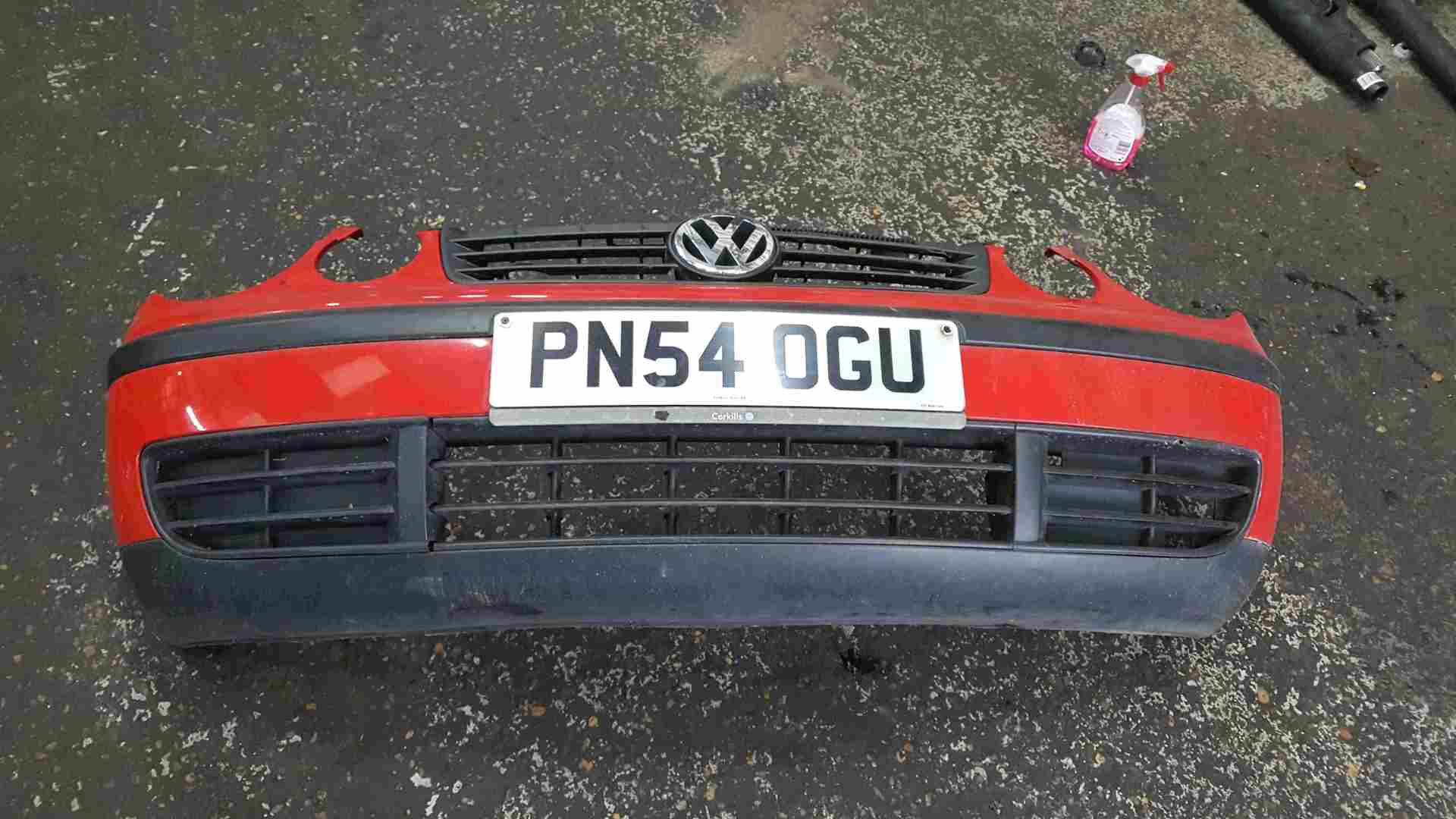 Volkswagen Polo 9N 2003-2006 Front Bumper Red LP3G
