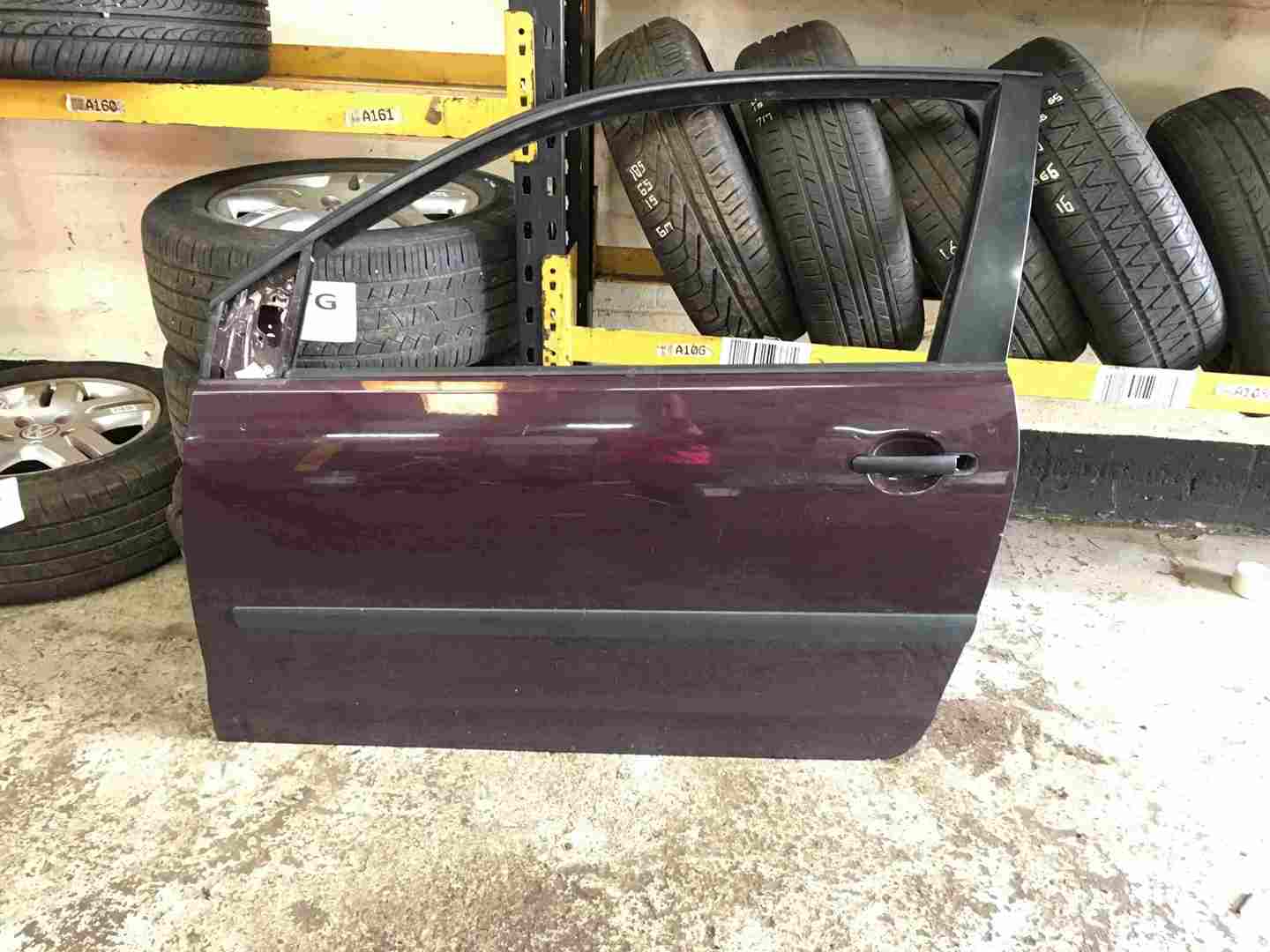Volkswagen Polo 9N 2003-2006 Passenger NSF Front Door Rosewood Red 3dr