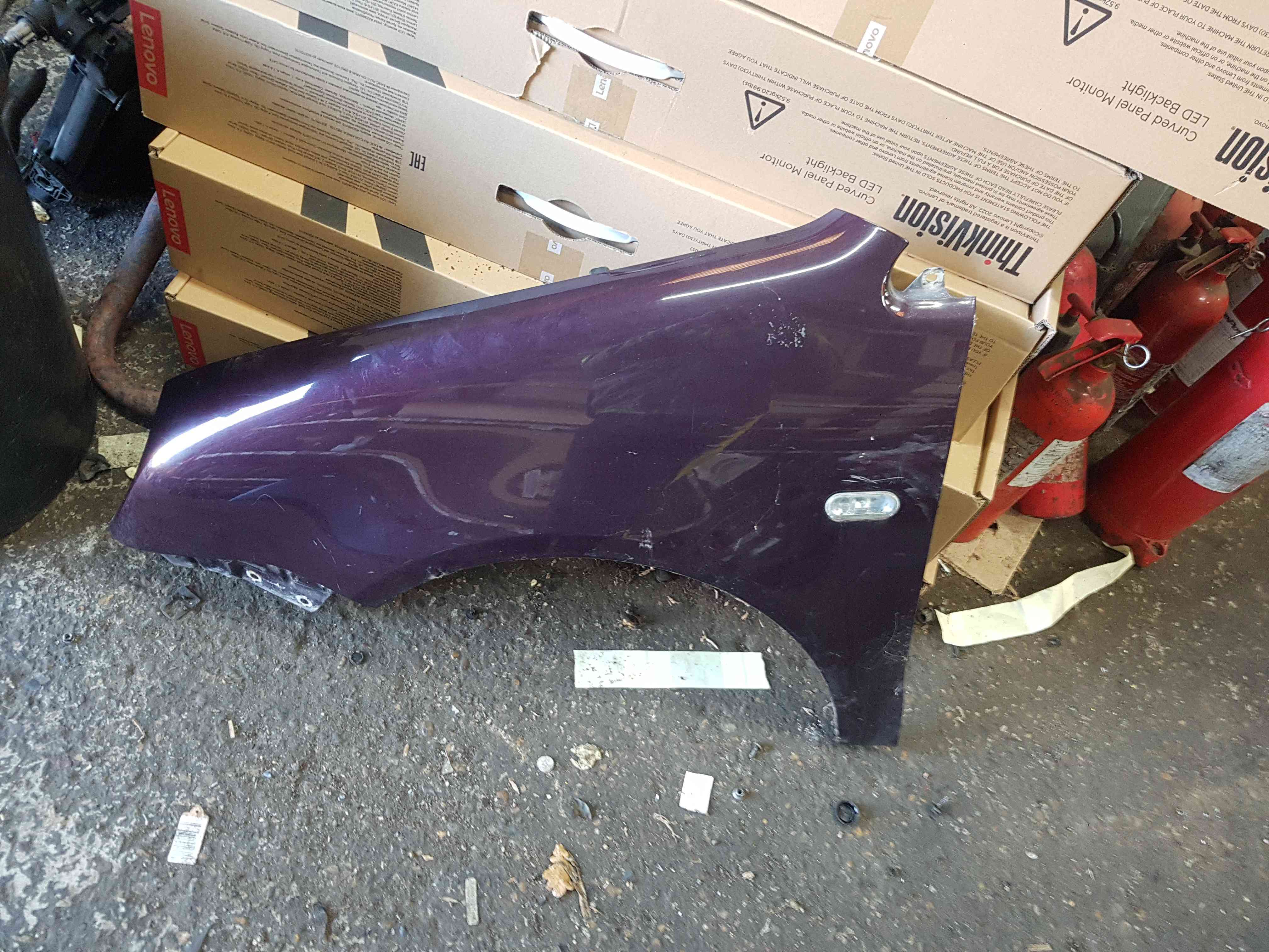 Volkswagen Polo 9N 2003-2006 Passenger Ns Wing Lc3w Purple