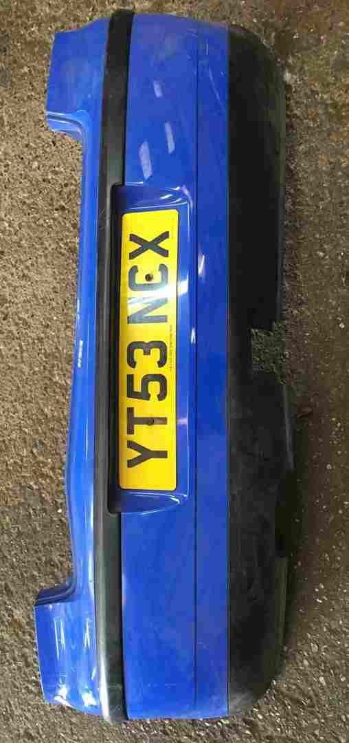 Volkswagen Polo 9N 2003-2006 Rear Bumper Blue LW5Z